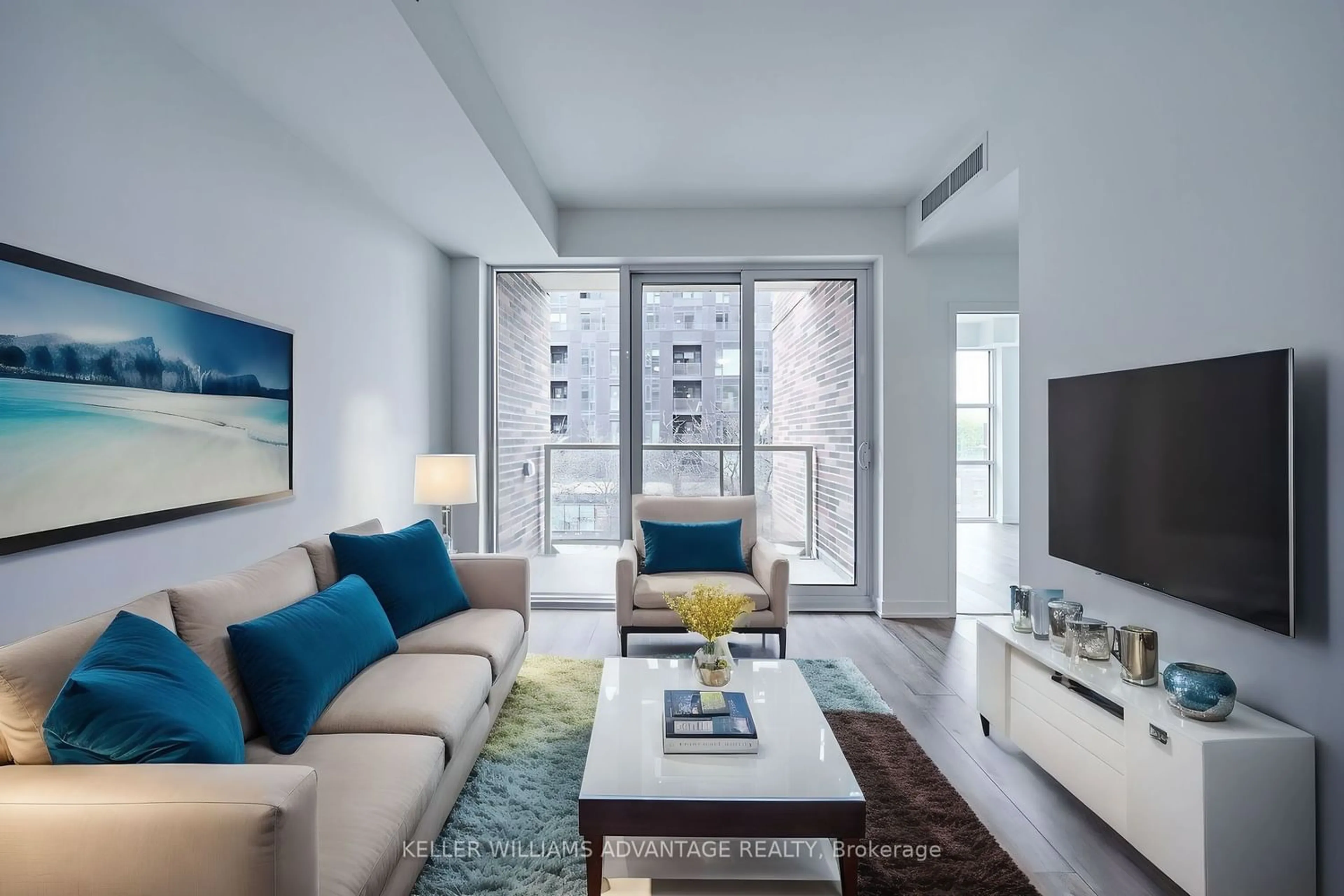 Living room for 1787 St Clair Ave #318, Toronto Ontario M6N 1J6