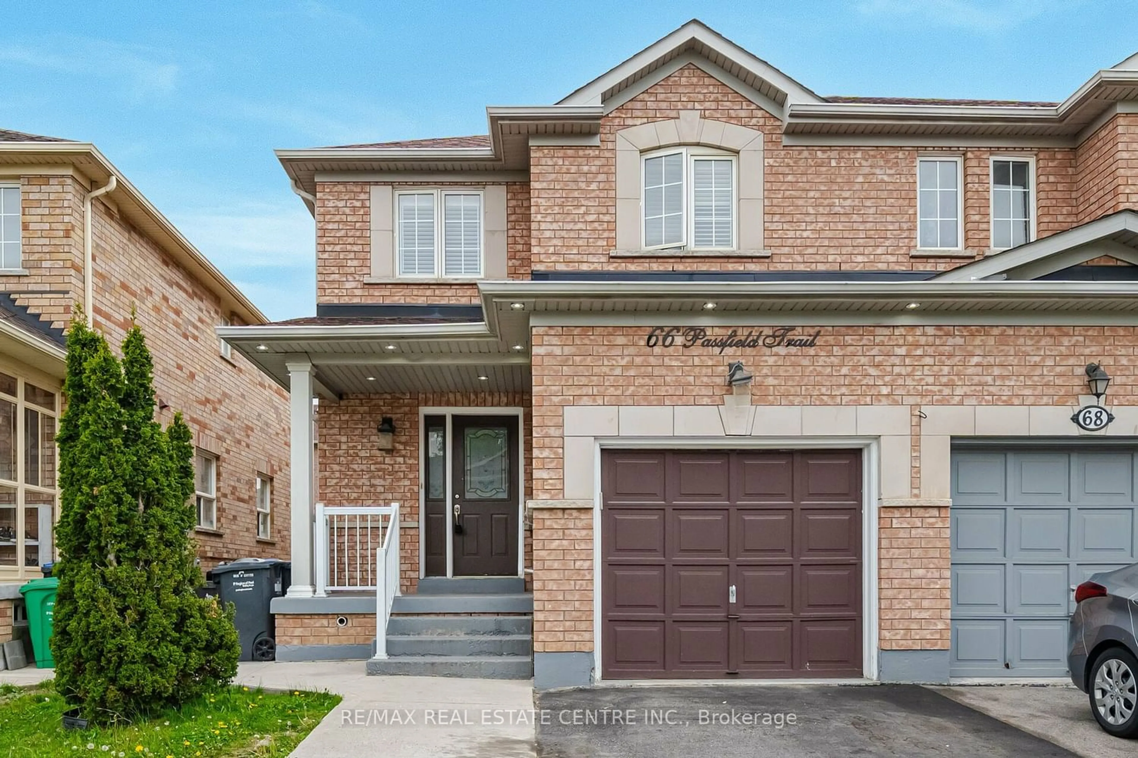 Home with brick exterior material for 66 Passfield Tr, Brampton Ontario L6P 1T9