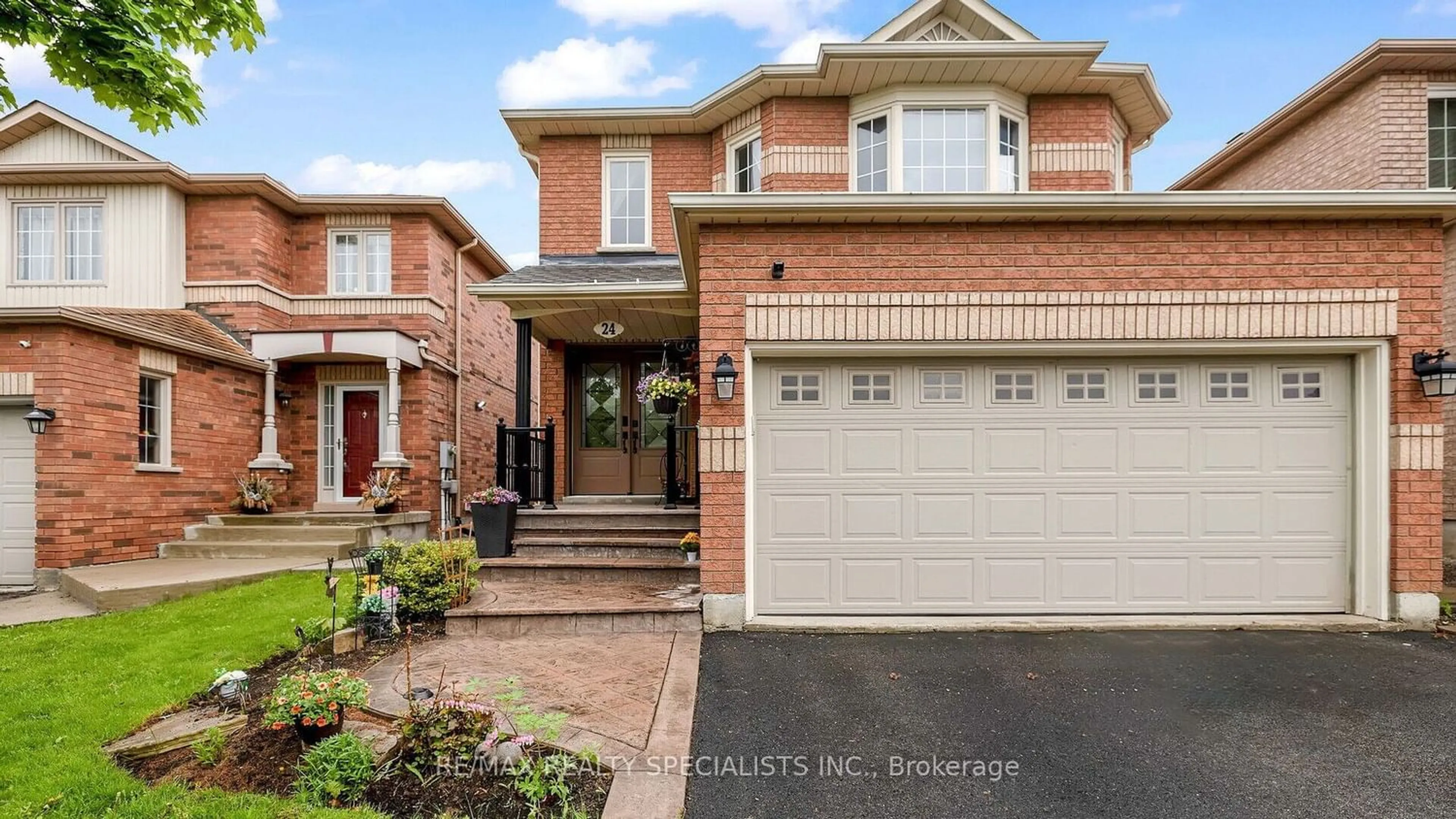 Home with brick exterior material for 24 National Cres, Brampton Ontario L7A 1J2