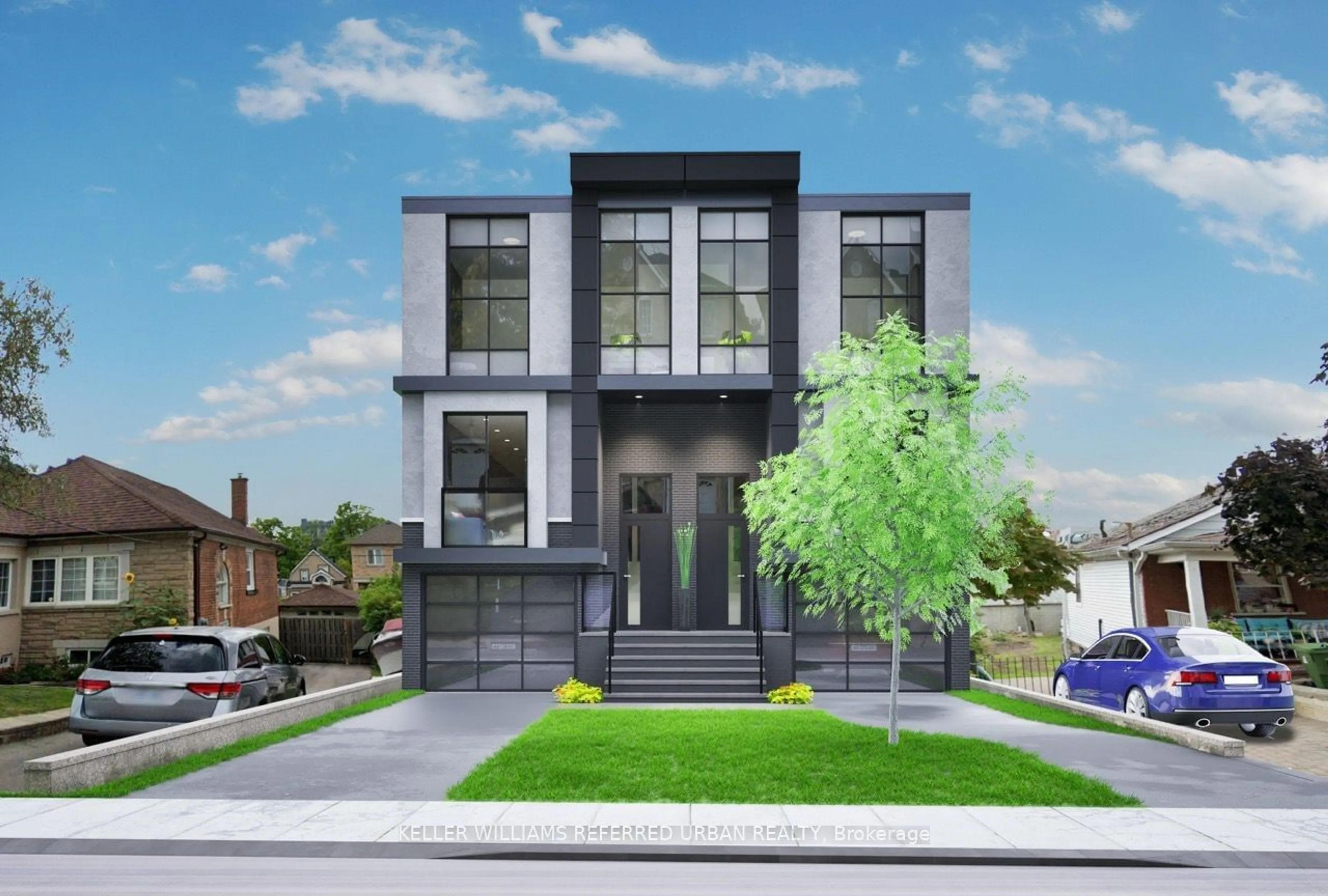 Home with brick exterior material for 66 Kane Ave, Toronto Ontario M6M 3M7