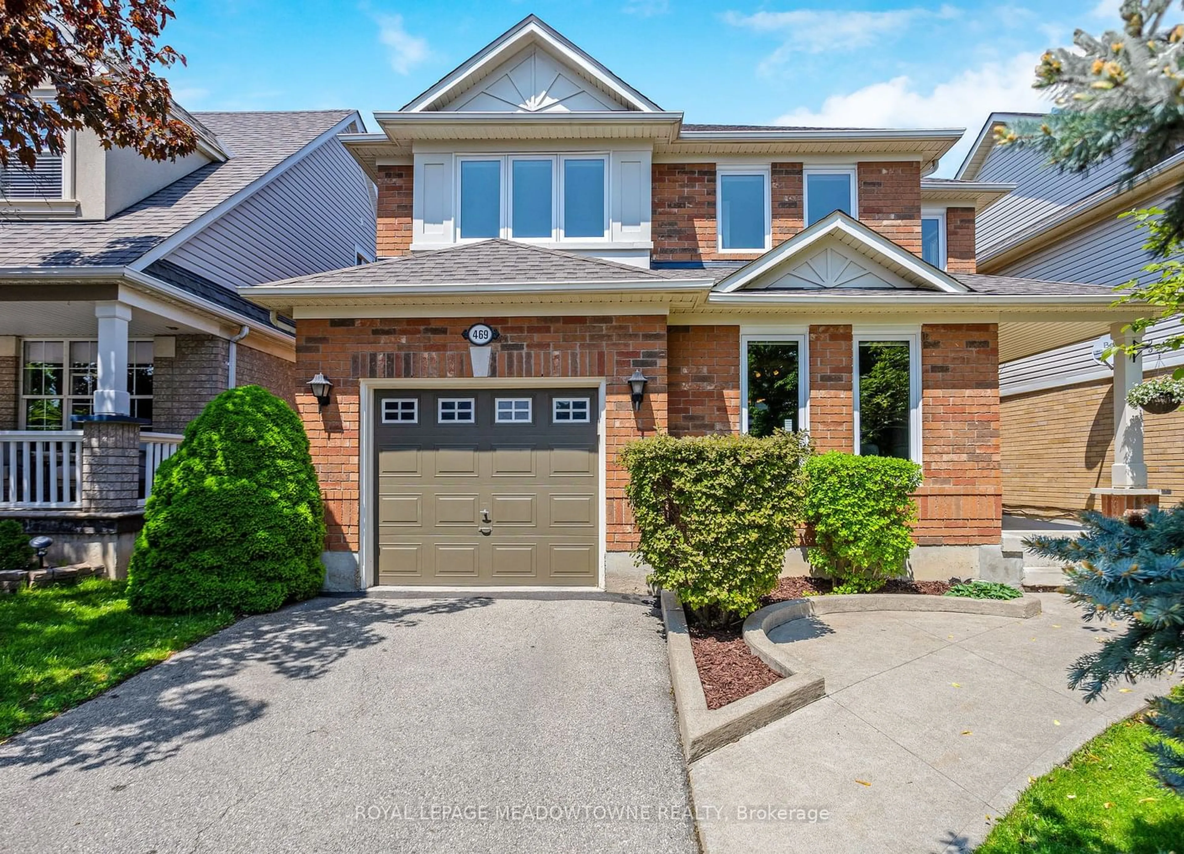 Home with brick exterior material for 469 Farlow Cres, Milton Ontario L9T 5M9