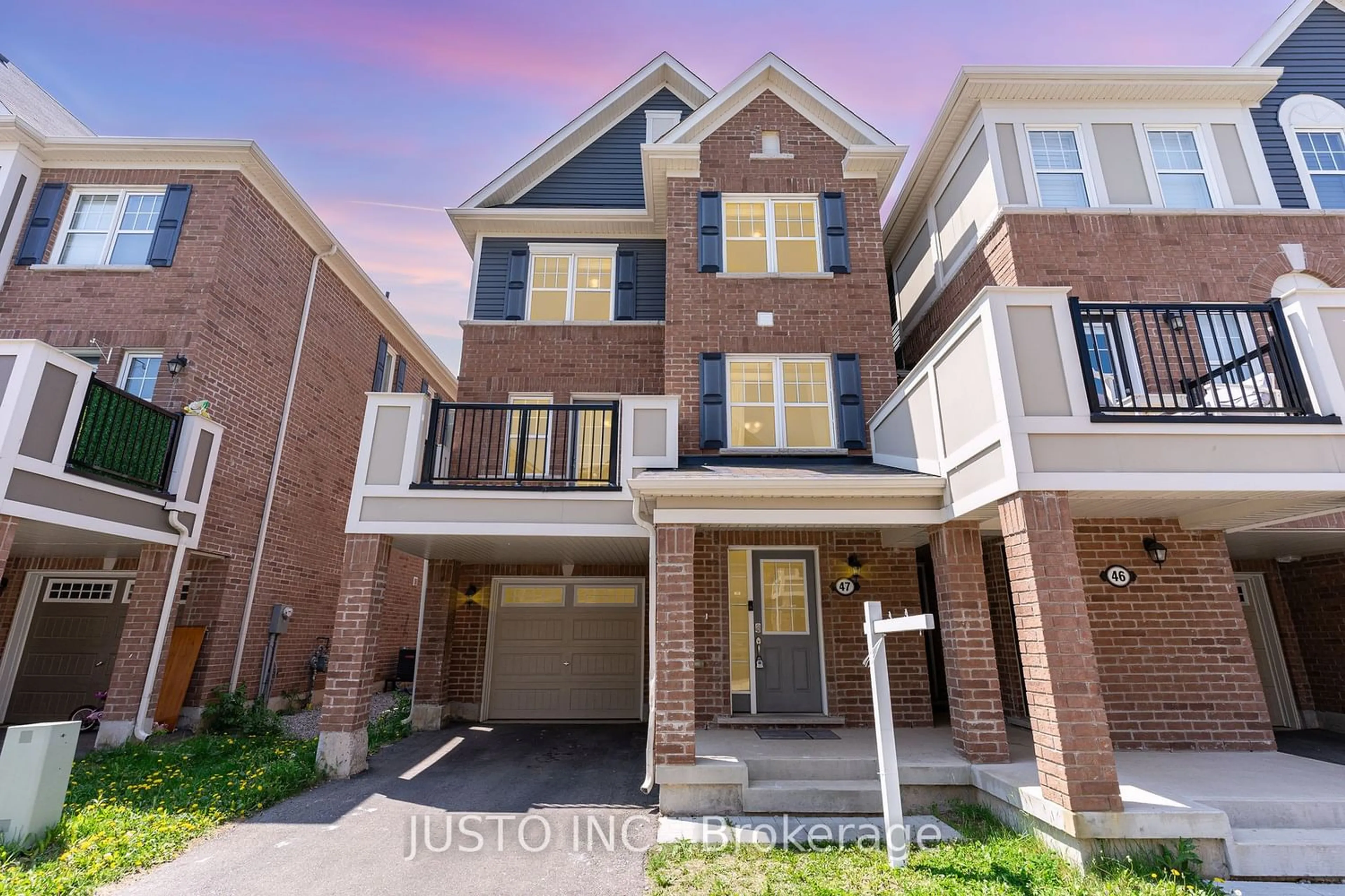 Home with brick exterior material for 1000 Asleton Blvd #47, Milton Ontario L9T 9L5