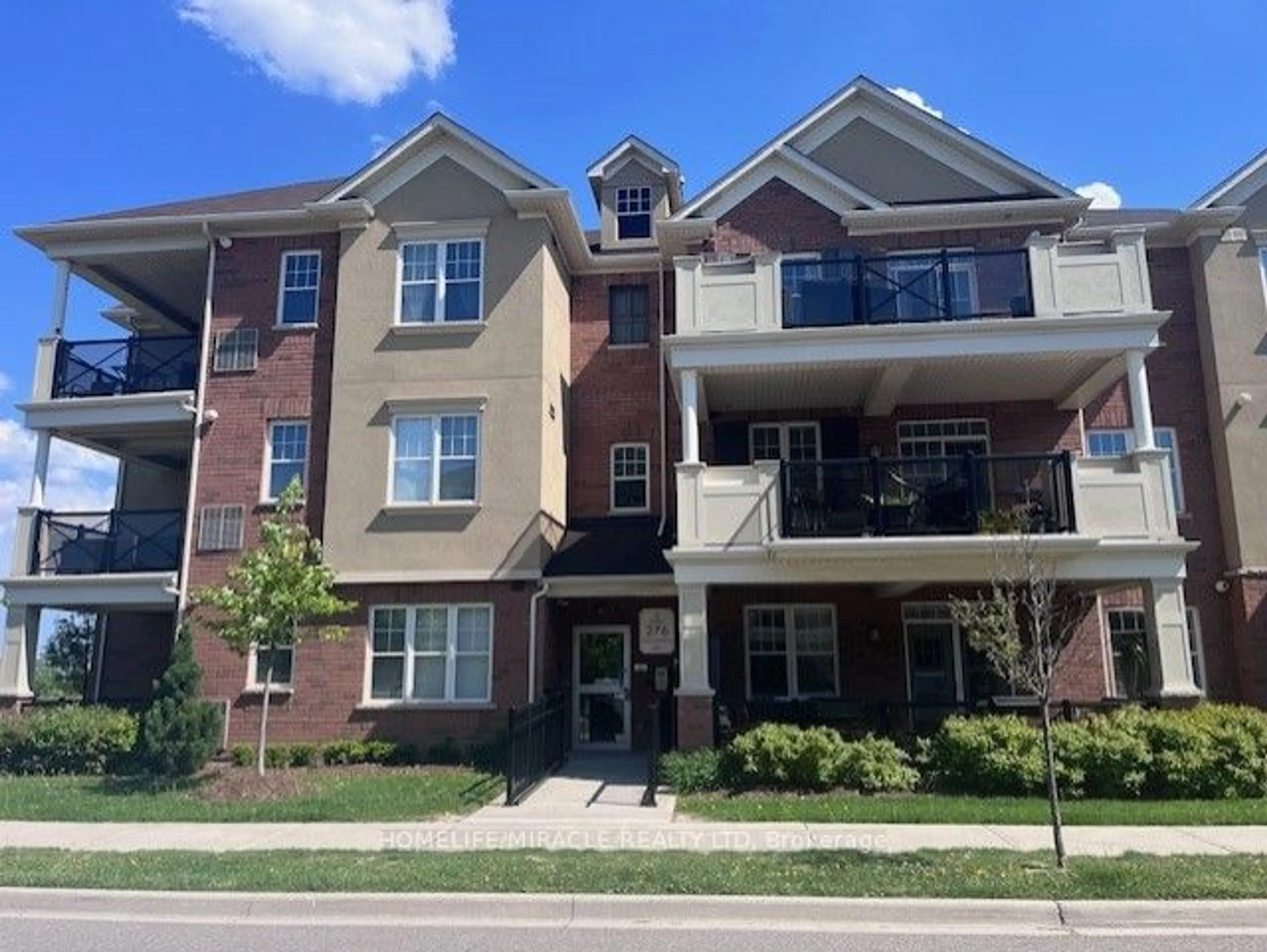 A pic from exterior of the house or condo for 276 Littlewood Dr #203, Oakville Ontario L6H 7K1