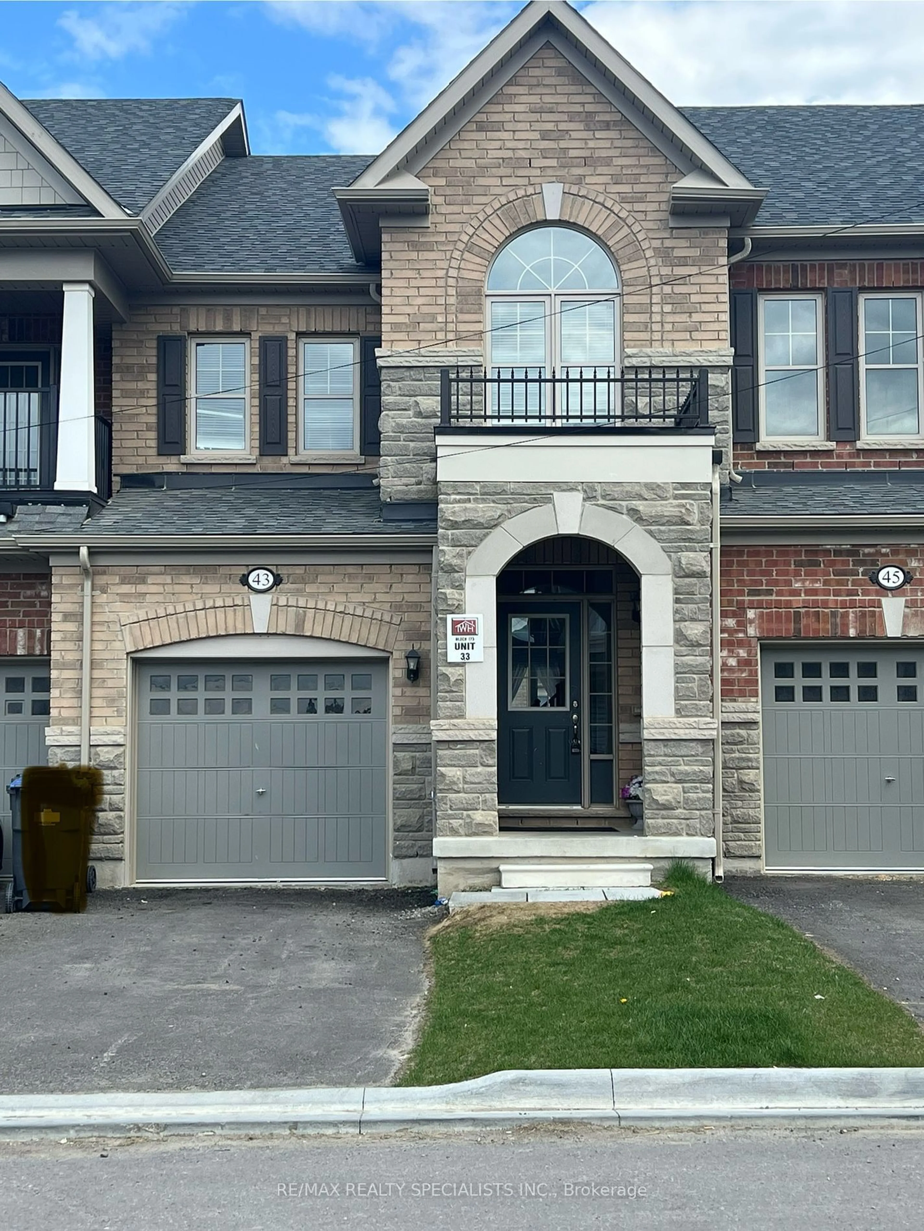 Home with brick exterior material for 43 Donald Stewart Rd, Brampton Ontario L7A 5J8