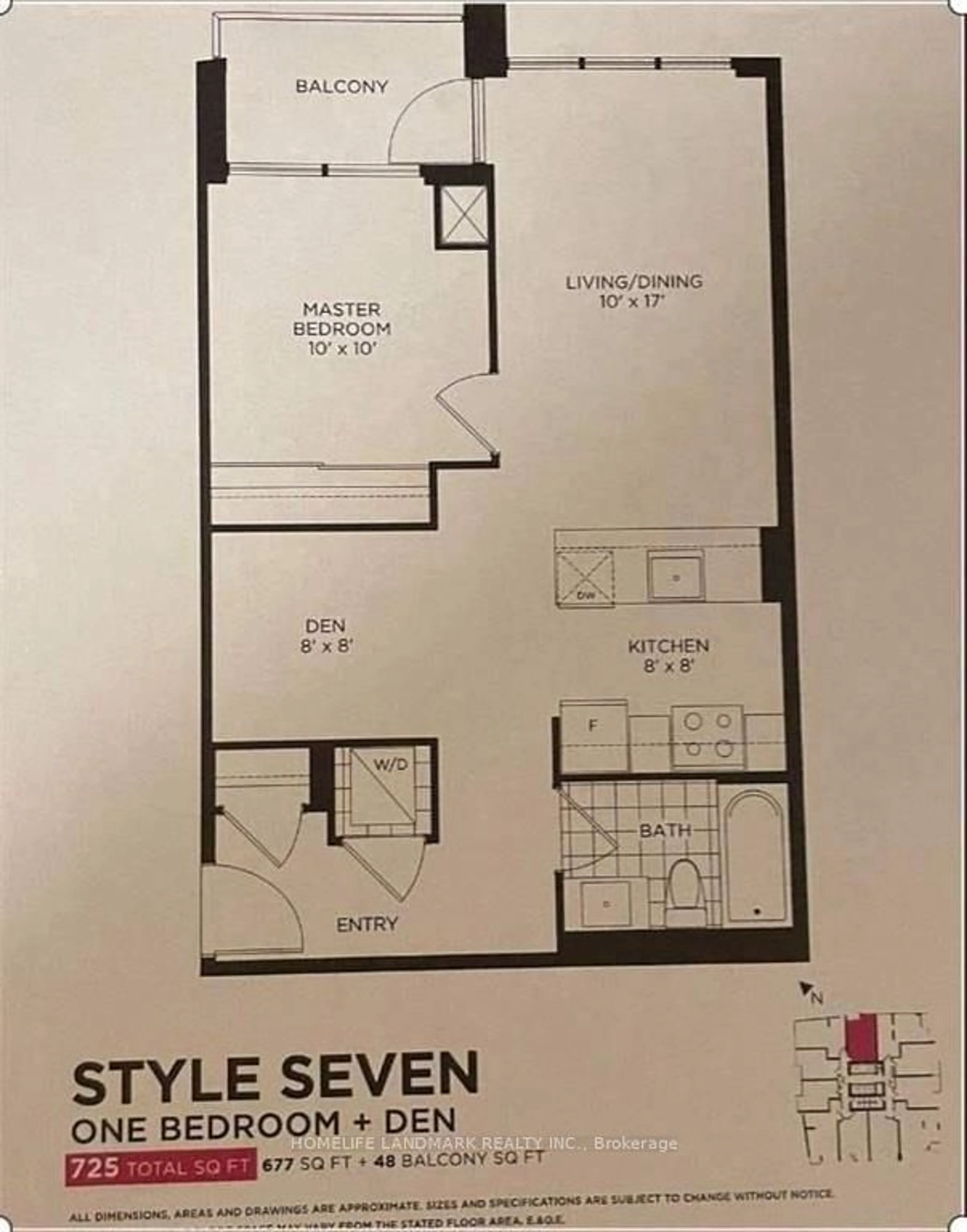 Floor plan for 4011 Brickstone Mews #4406, Mississauga Ontario L5B 0G3