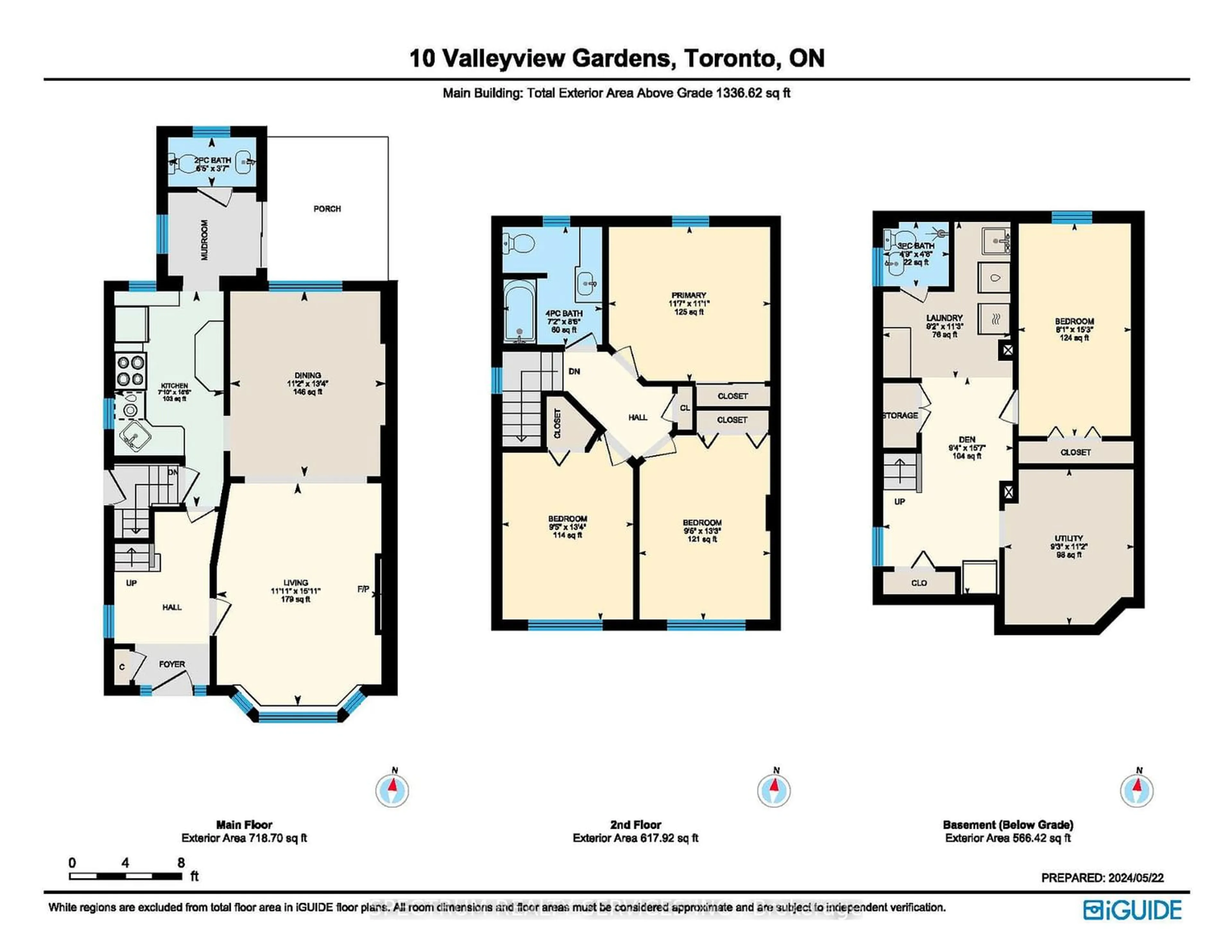 Floor plan for 10 Valleyview Gdns, Toronto Ontario M6S 2B6