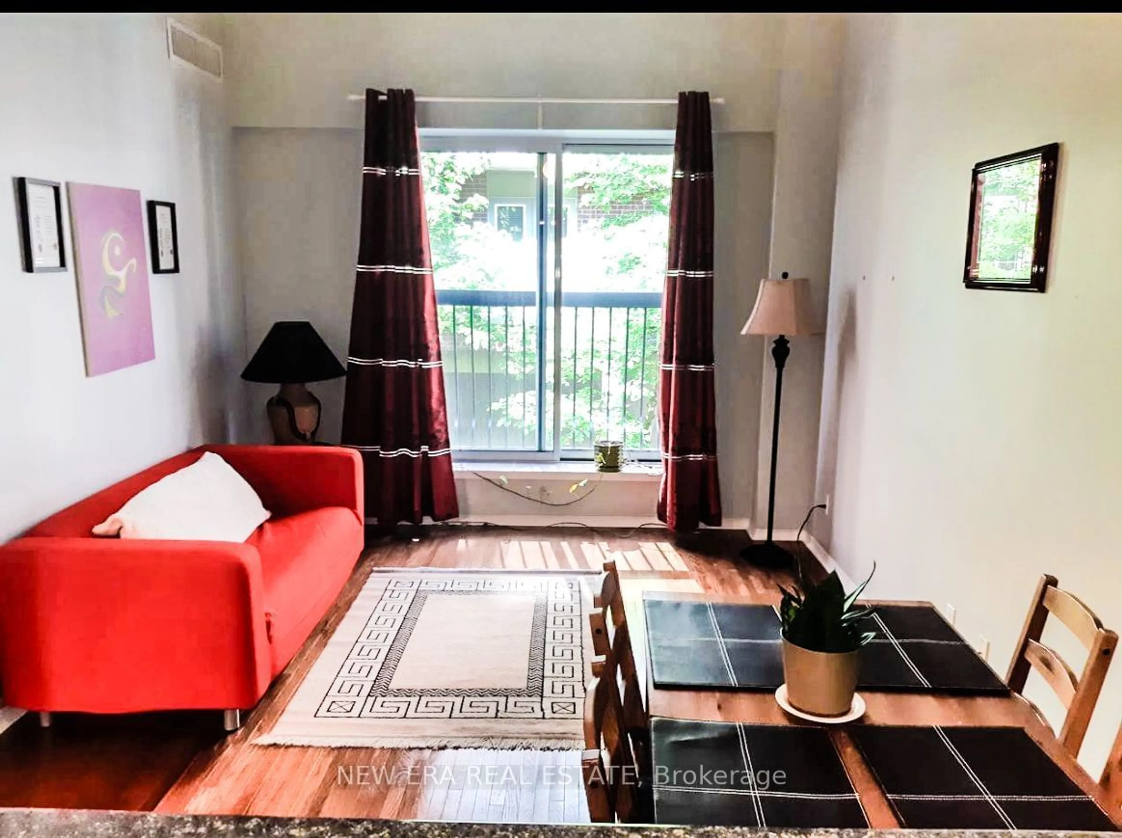 Living room, wood floors for 4198 Dundas St #210, Toronto Ontario M8X 1Y6