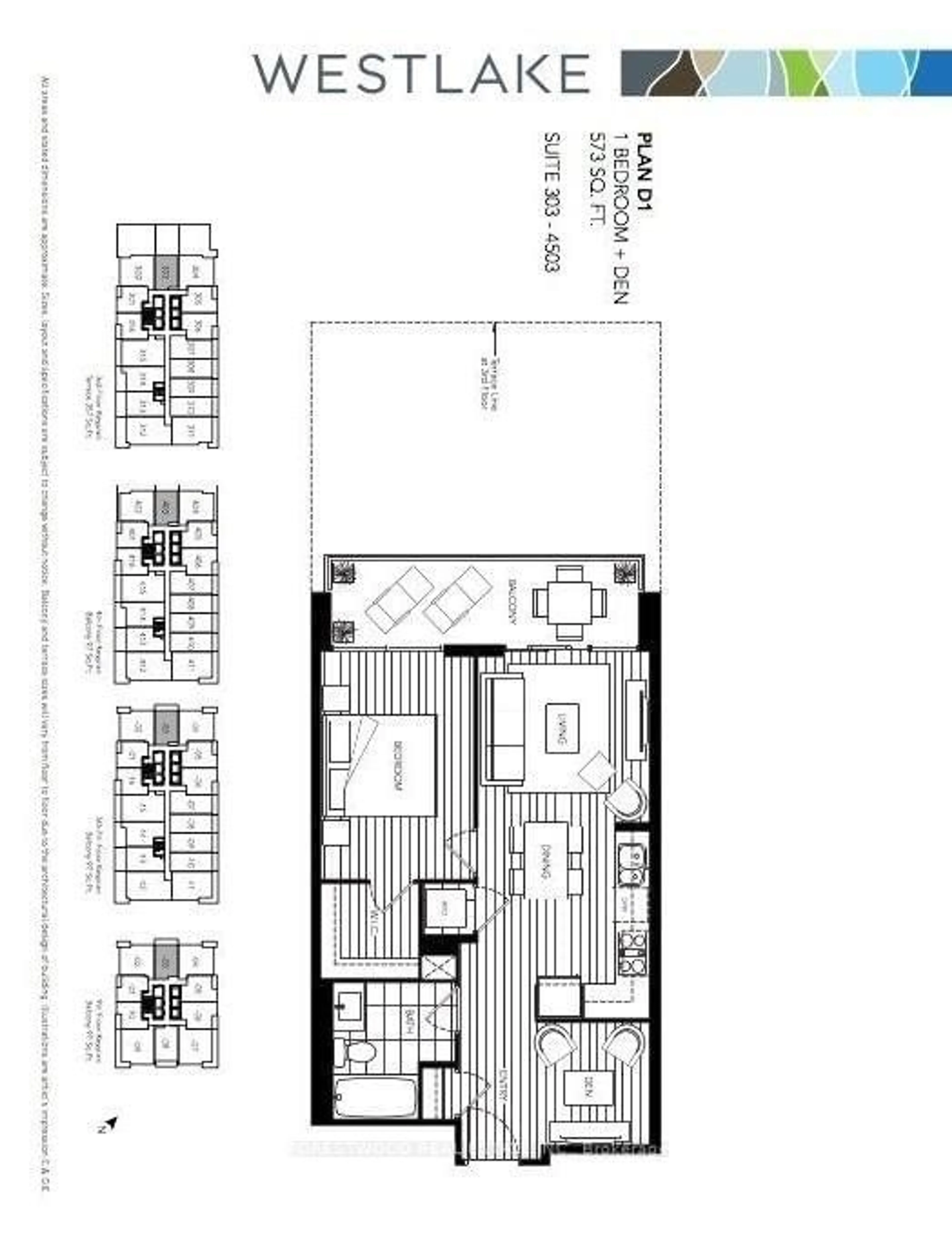 Floor plan for 2220 Lake Shore Blvd #1003, Toronto Ontario M8V 0C1