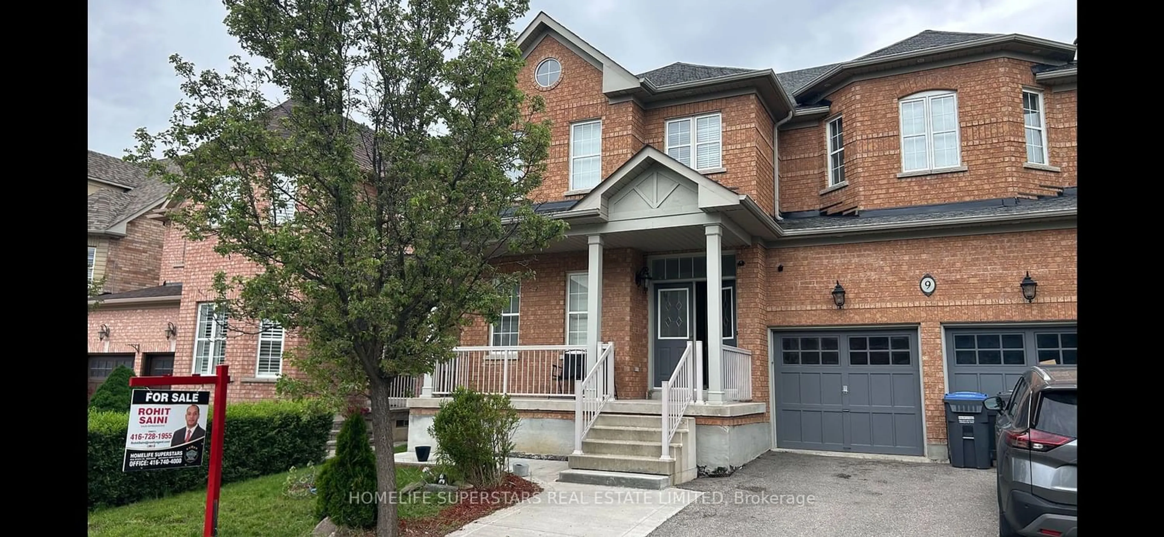 Home with brick exterior material for 9 Citadel Cres, Brampton Ontario L6P 1X9