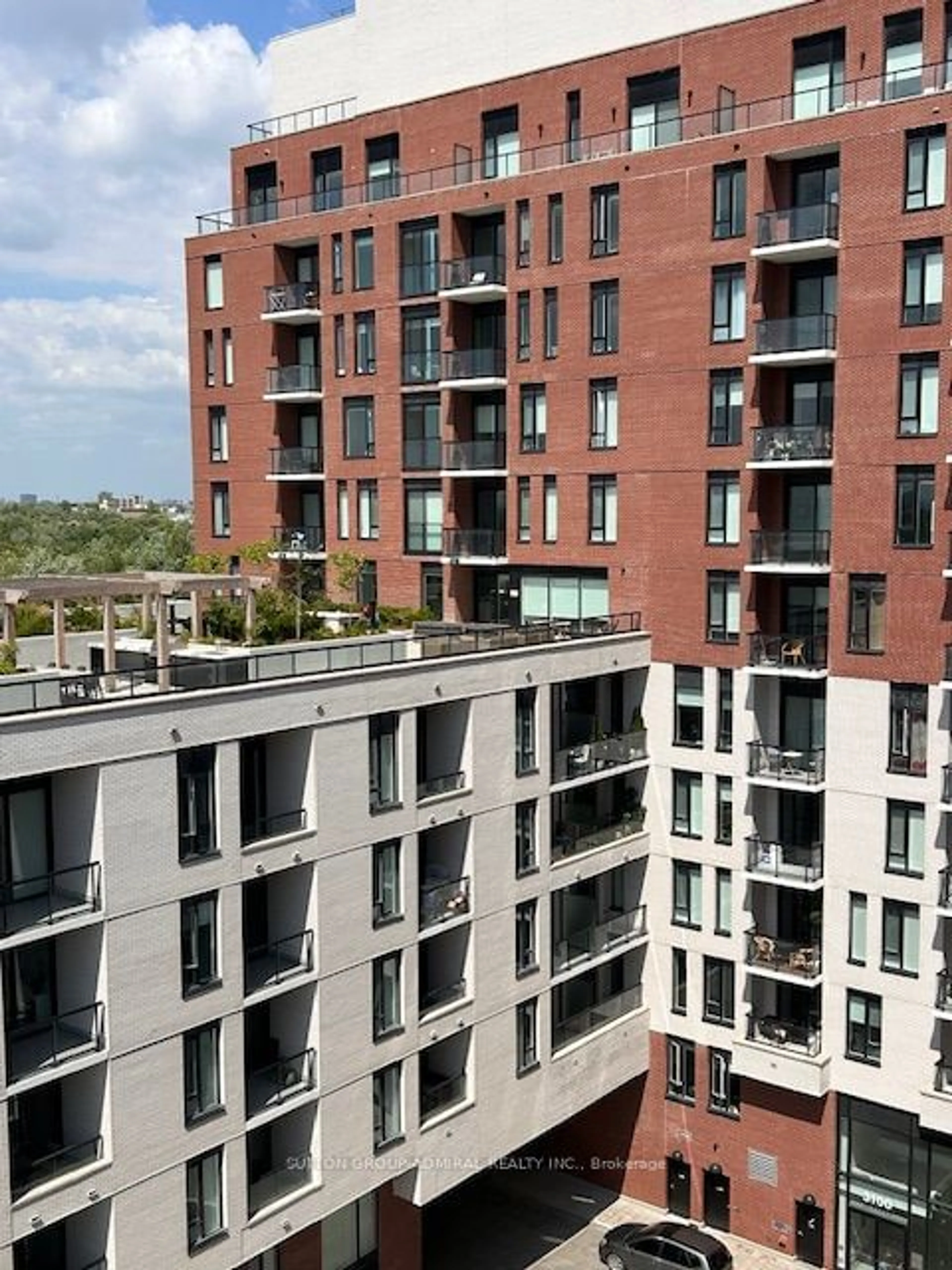 Balcony in the apartment for 3100 Keele St #820, Toronto Ontario M3M 2H4