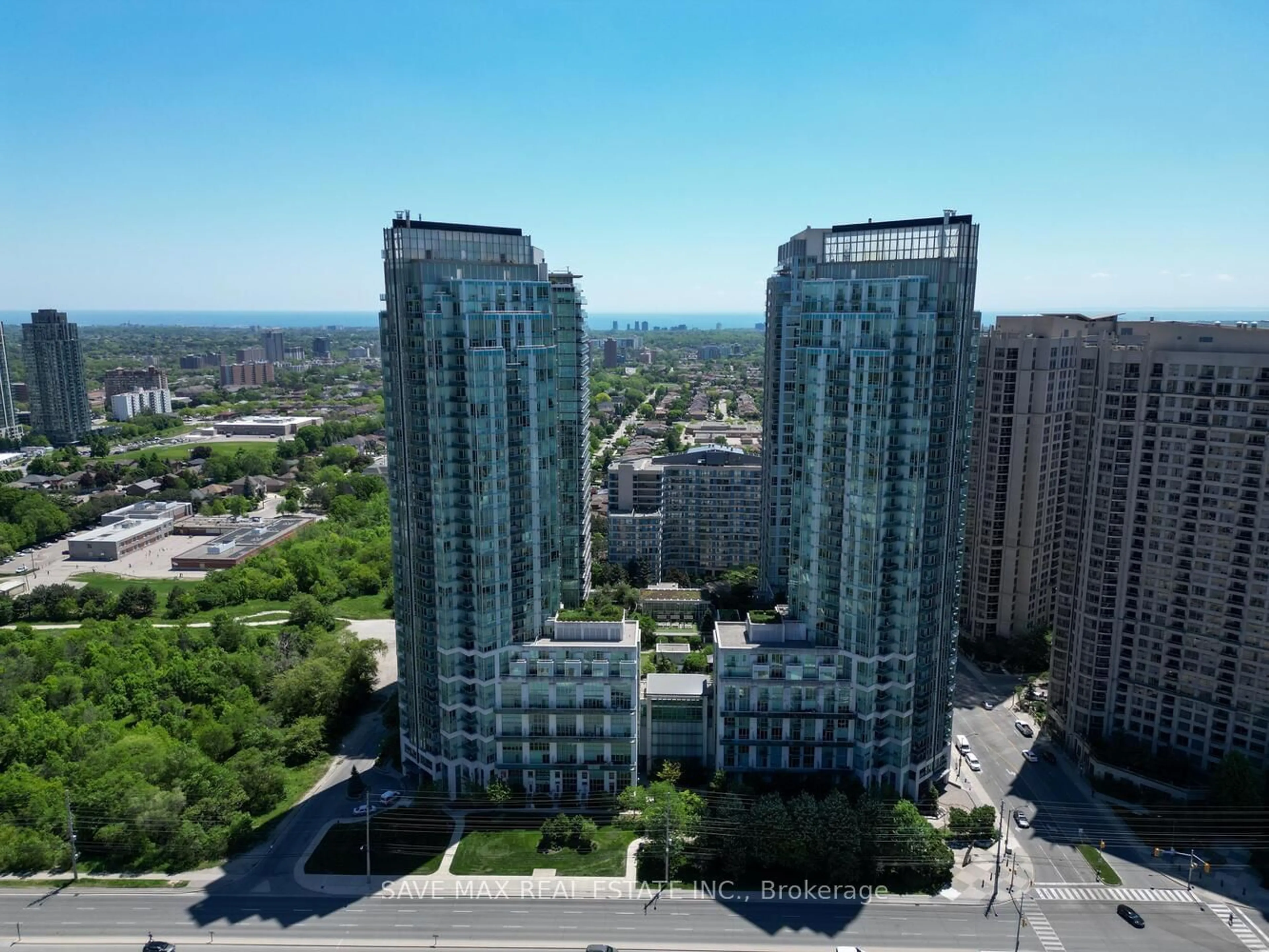 A pic from exterior of the house or condo for 220 Burnhamthorpe Rd #2510, Mississauga Ontario L5B 4N4