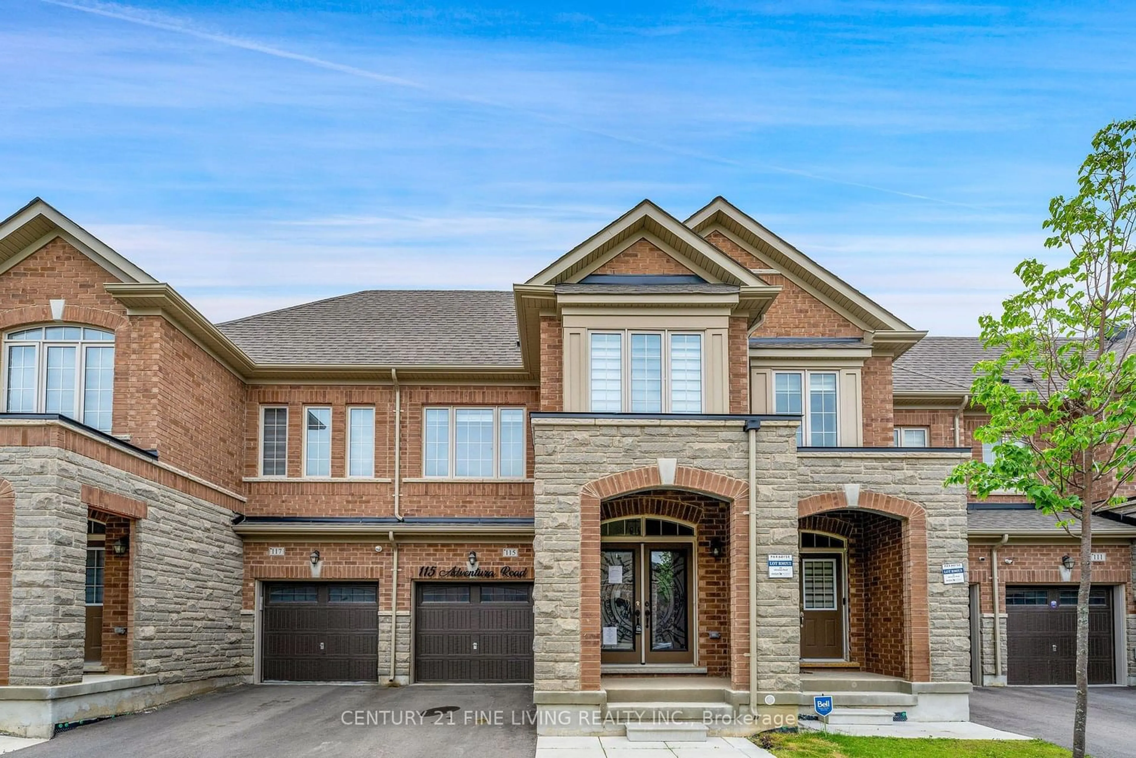 Home with brick exterior material for 115 ADVENTURA Rd, Brampton Ontario L7A 5A7