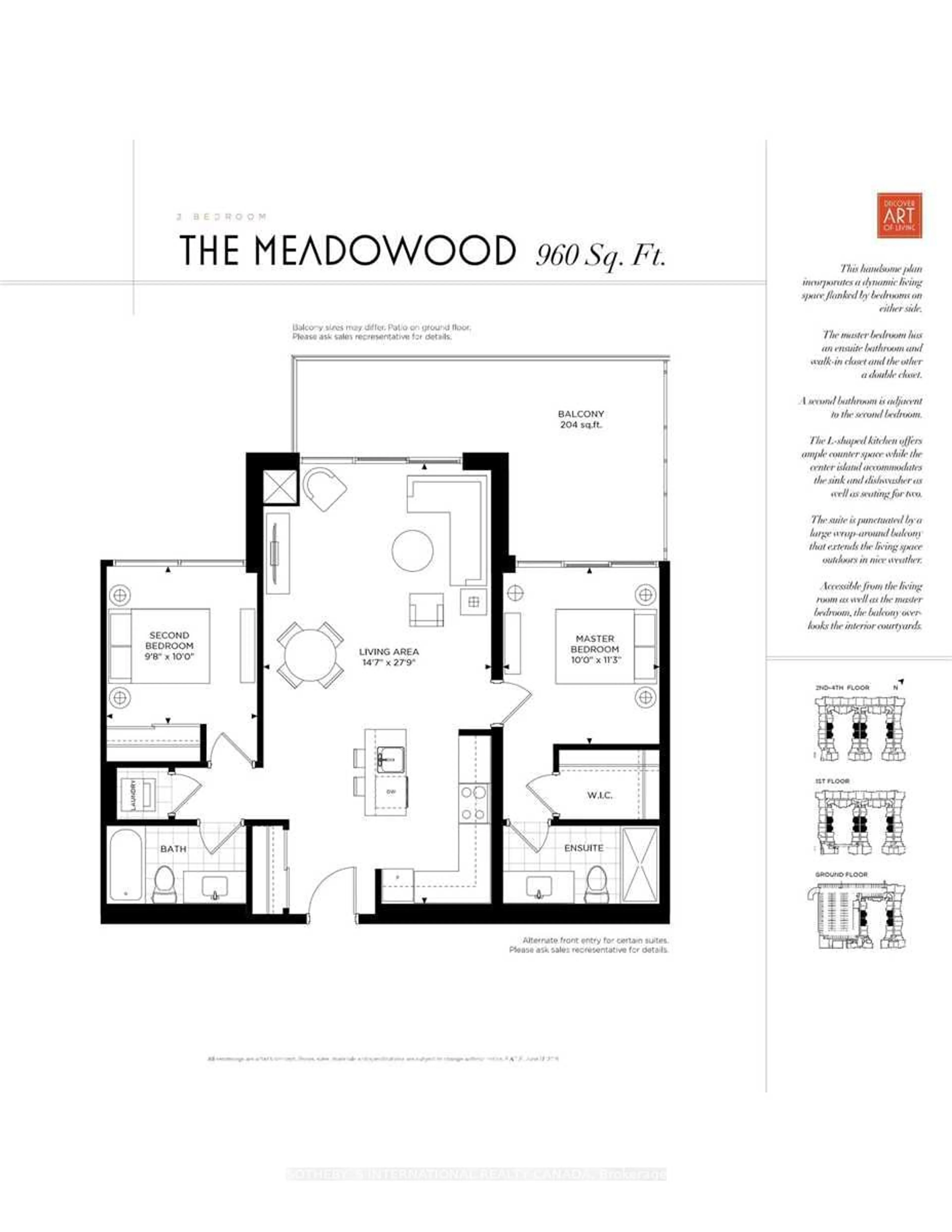 Floor plan for 1575 Lakeshore Rd #234, Mississauga Ontario L5J 0B1