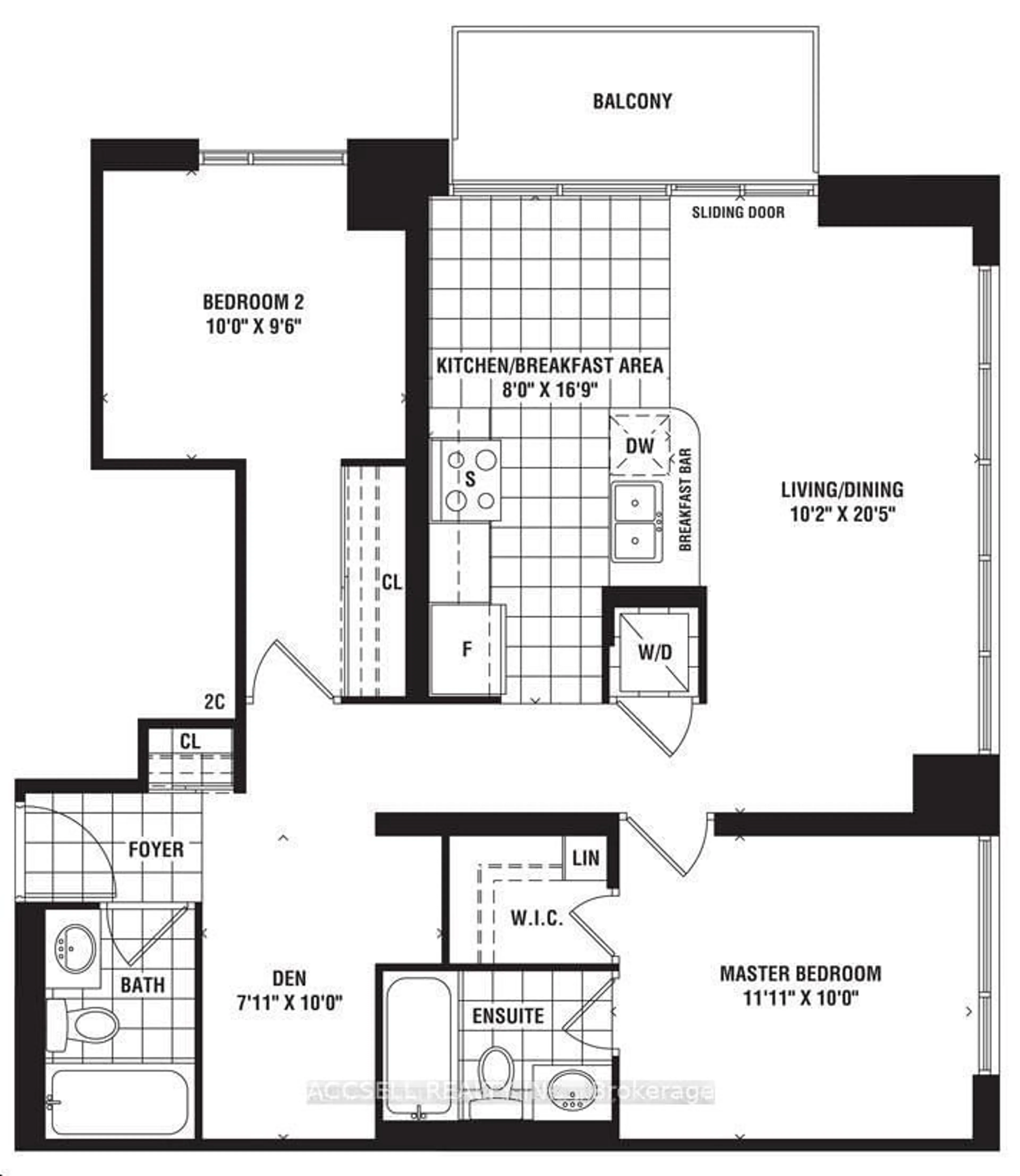 Floor plan for 339 Rathburn Rd #1006, Mississauga Ontario L5B 0K6
