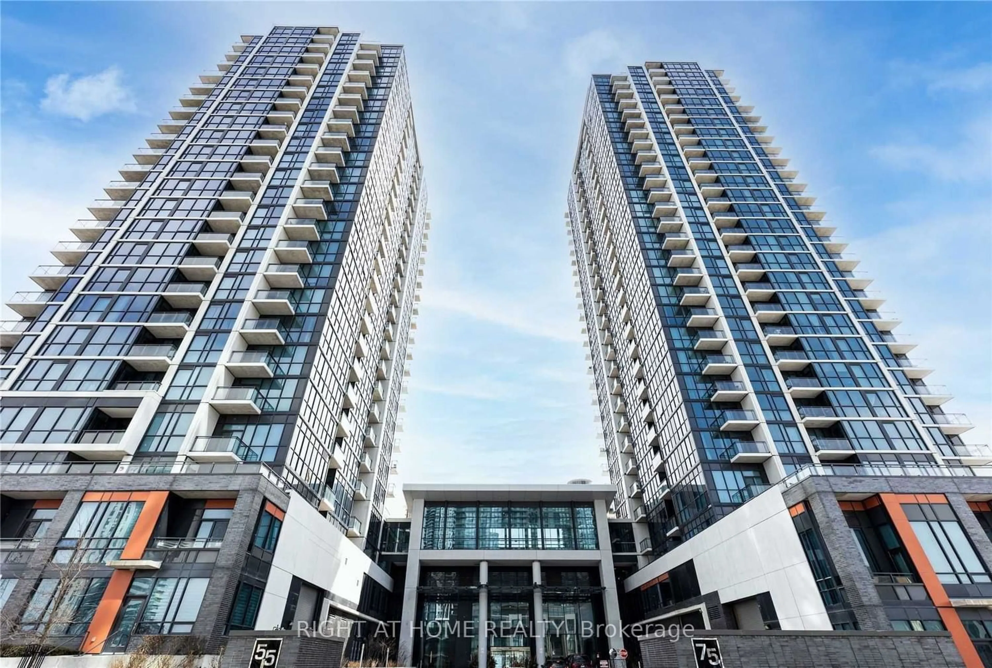 A pic from exterior of the house or condo for 55 Eglinton Ave #1406, Mississauga Ontario L5R 0E4