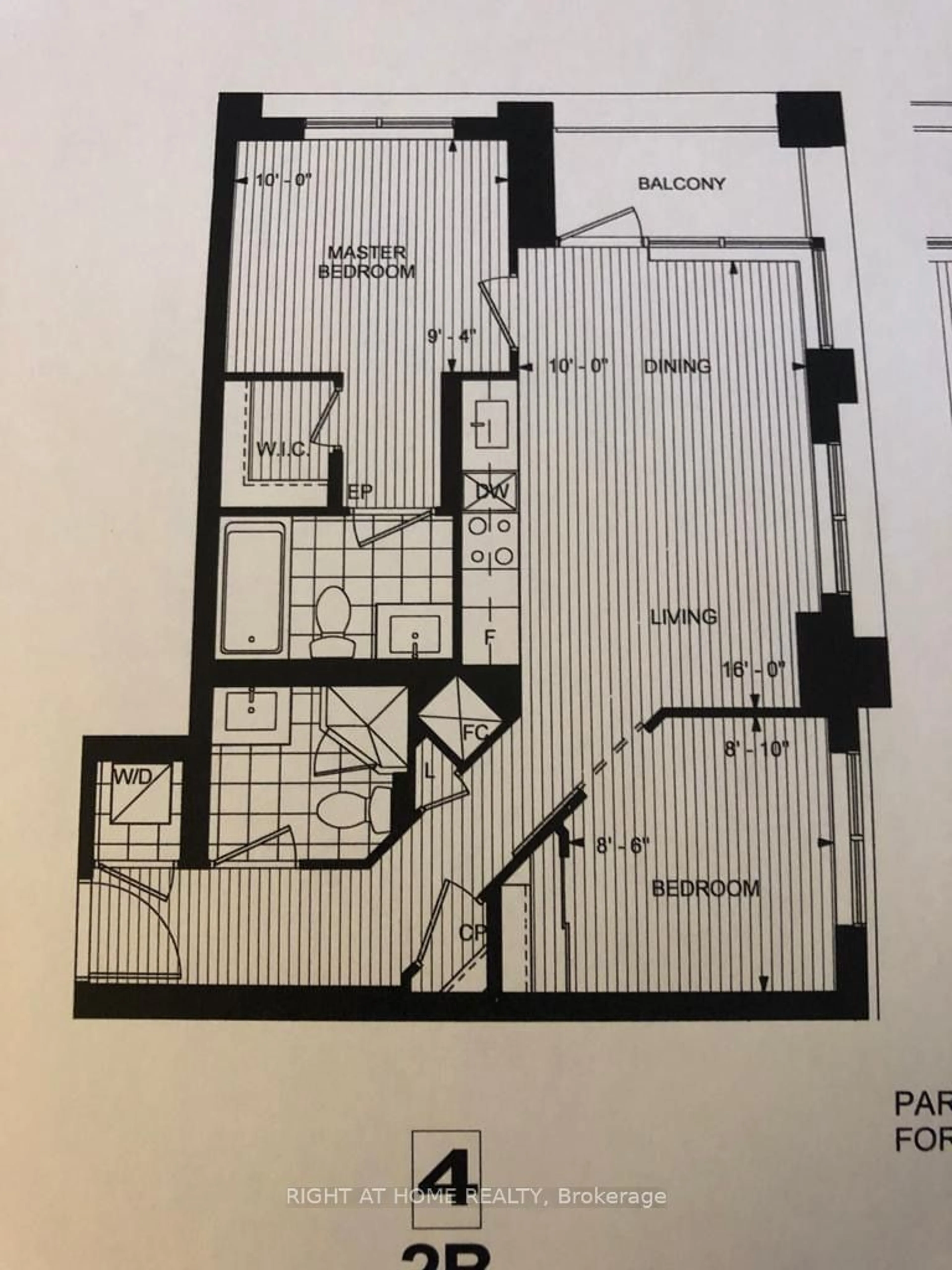 Floor plan for 7 Mabelle Ave #1104, Toronto Ontario M9A 0C9