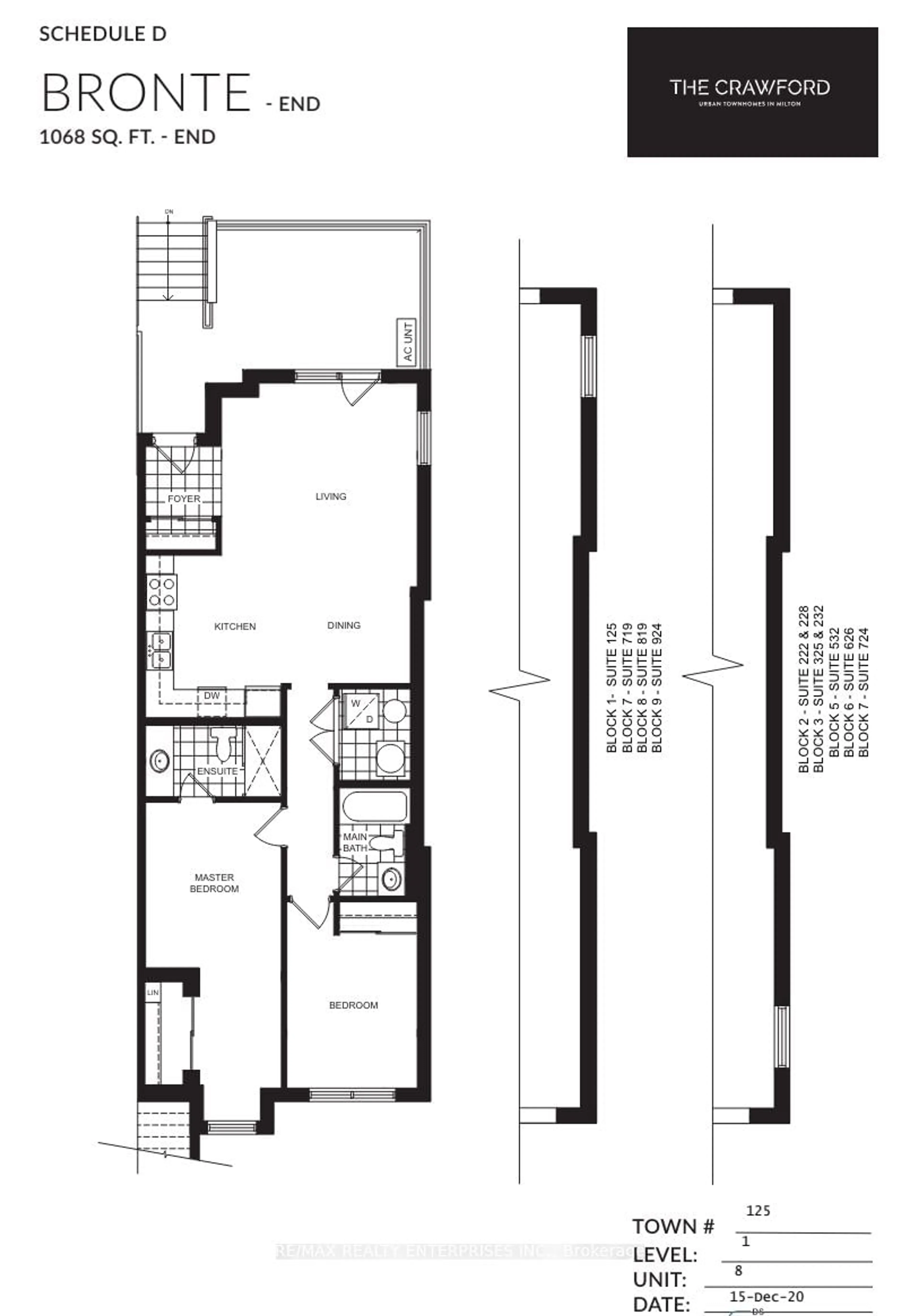 Floor plan for 8175 Britannia Rd #125, Milton Ontario L9T 7E7