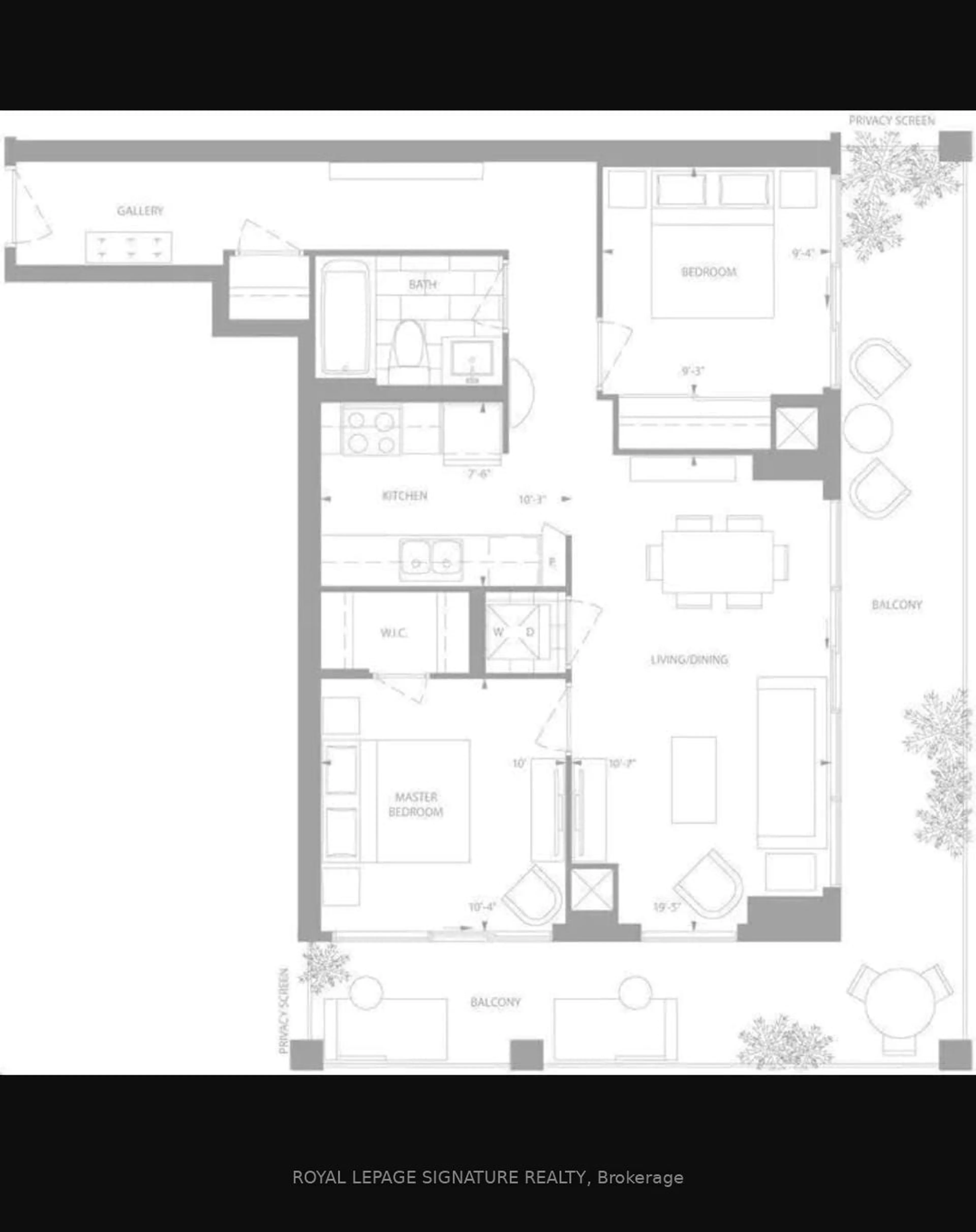 Floor plan for 65 Speers Rd #505, Oakville Ontario L6K 0J1