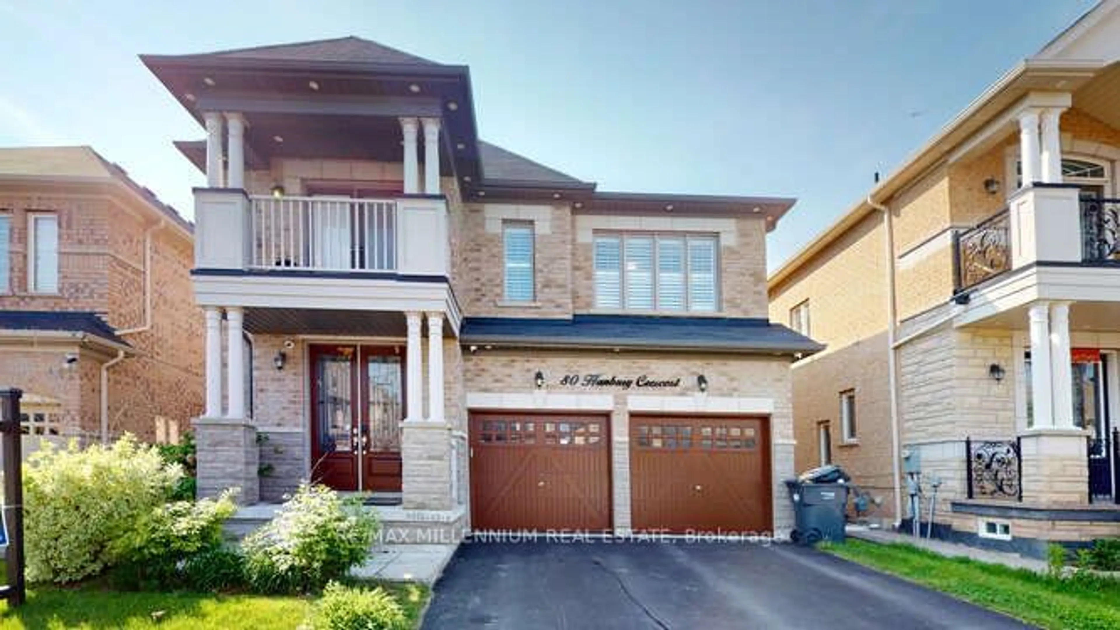 Home with brick exterior material for 80 Hanbury Cres, Brampton Ontario L6X 5N7
