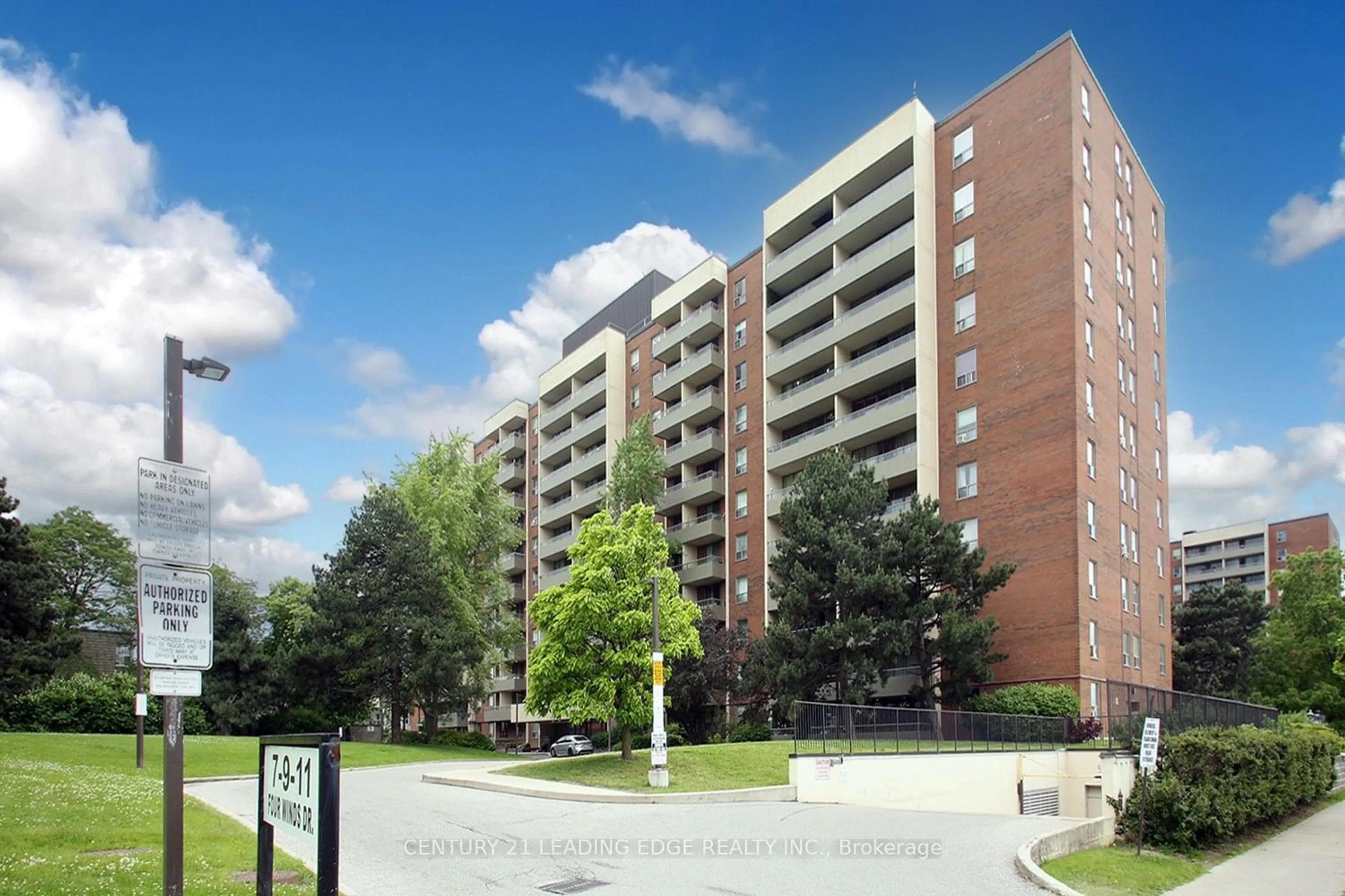 A pic from exterior of the house or condo for 9 Four Winds Dr #1110, Toronto Ontario M3J 2S8