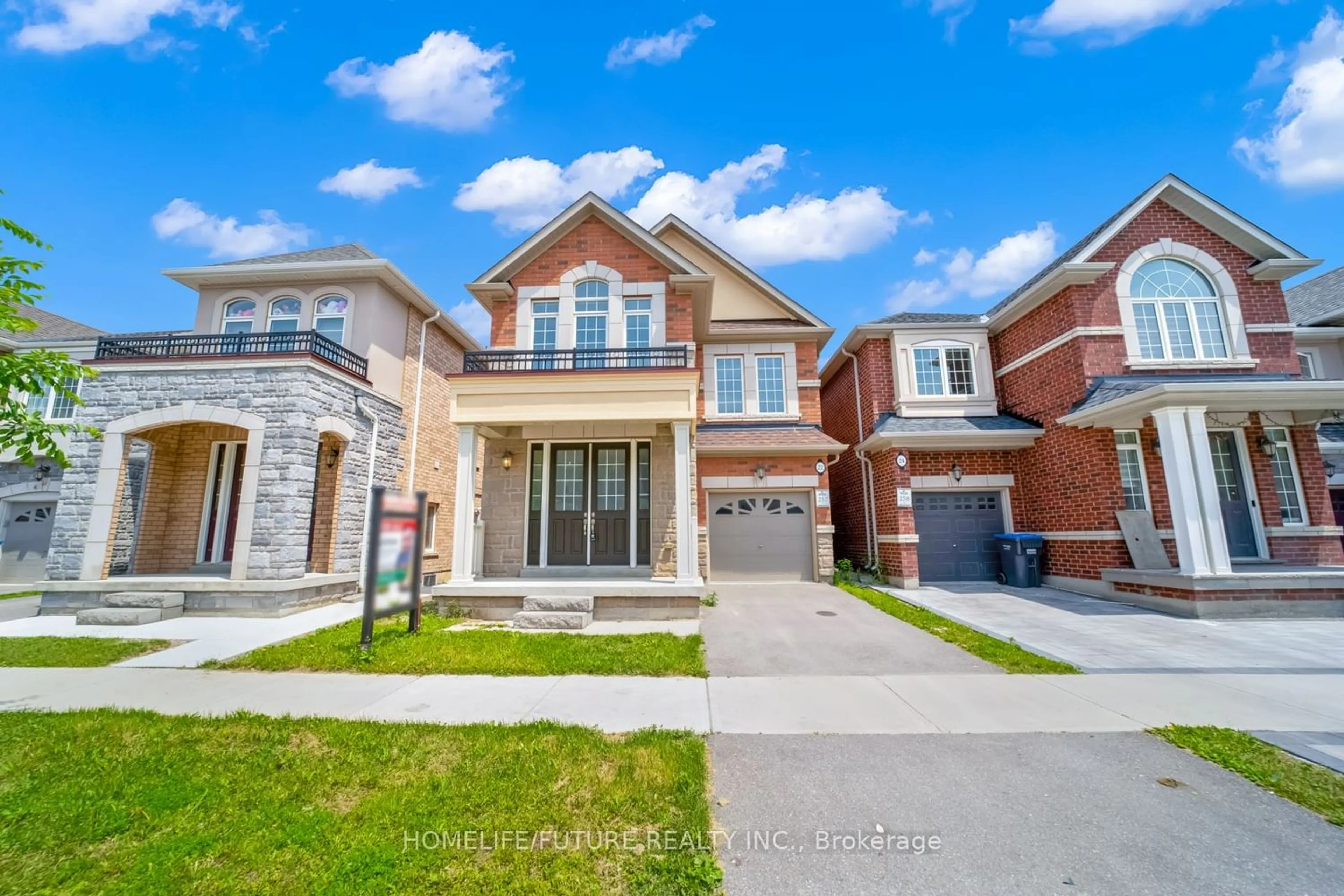 Home with brick exterior material for 22 Pearman Cres, Brampton Ontario L7A 4Y8