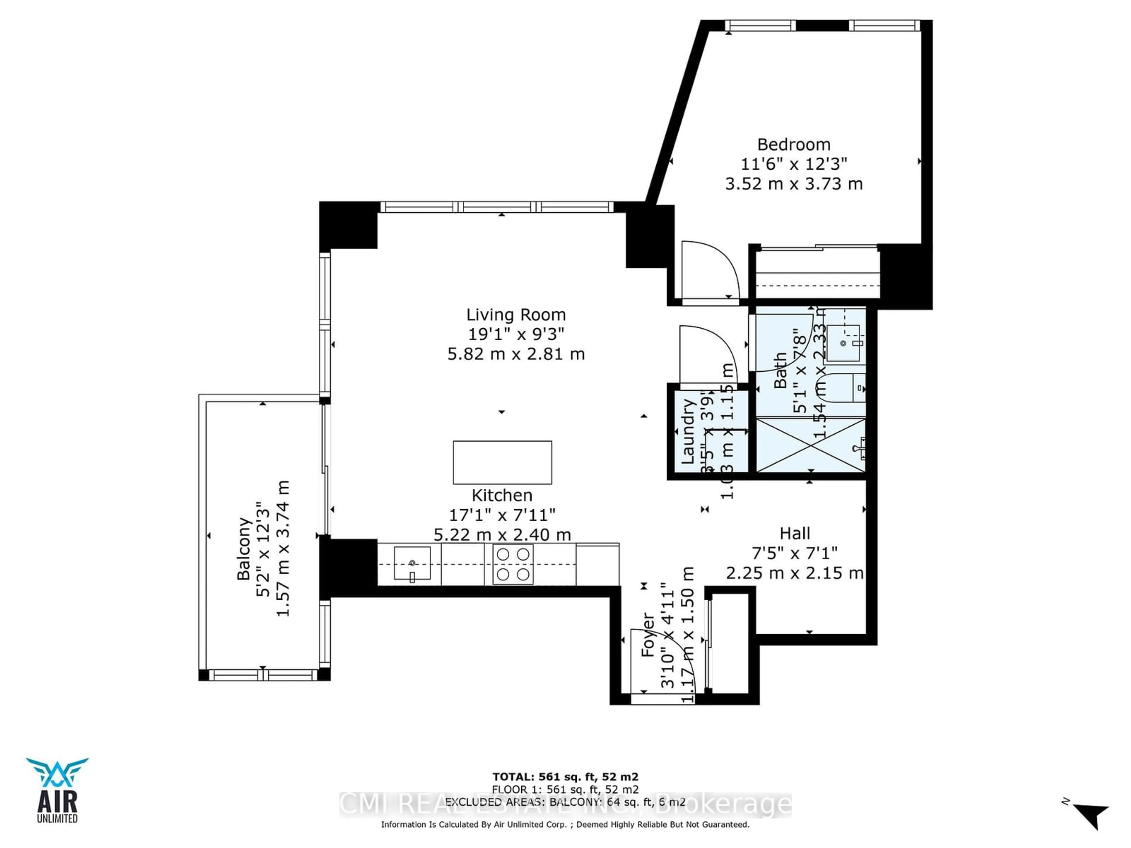 Floor plan for 36 Park Lawn Rd #2209, Toronto Ontario M8V 0E5