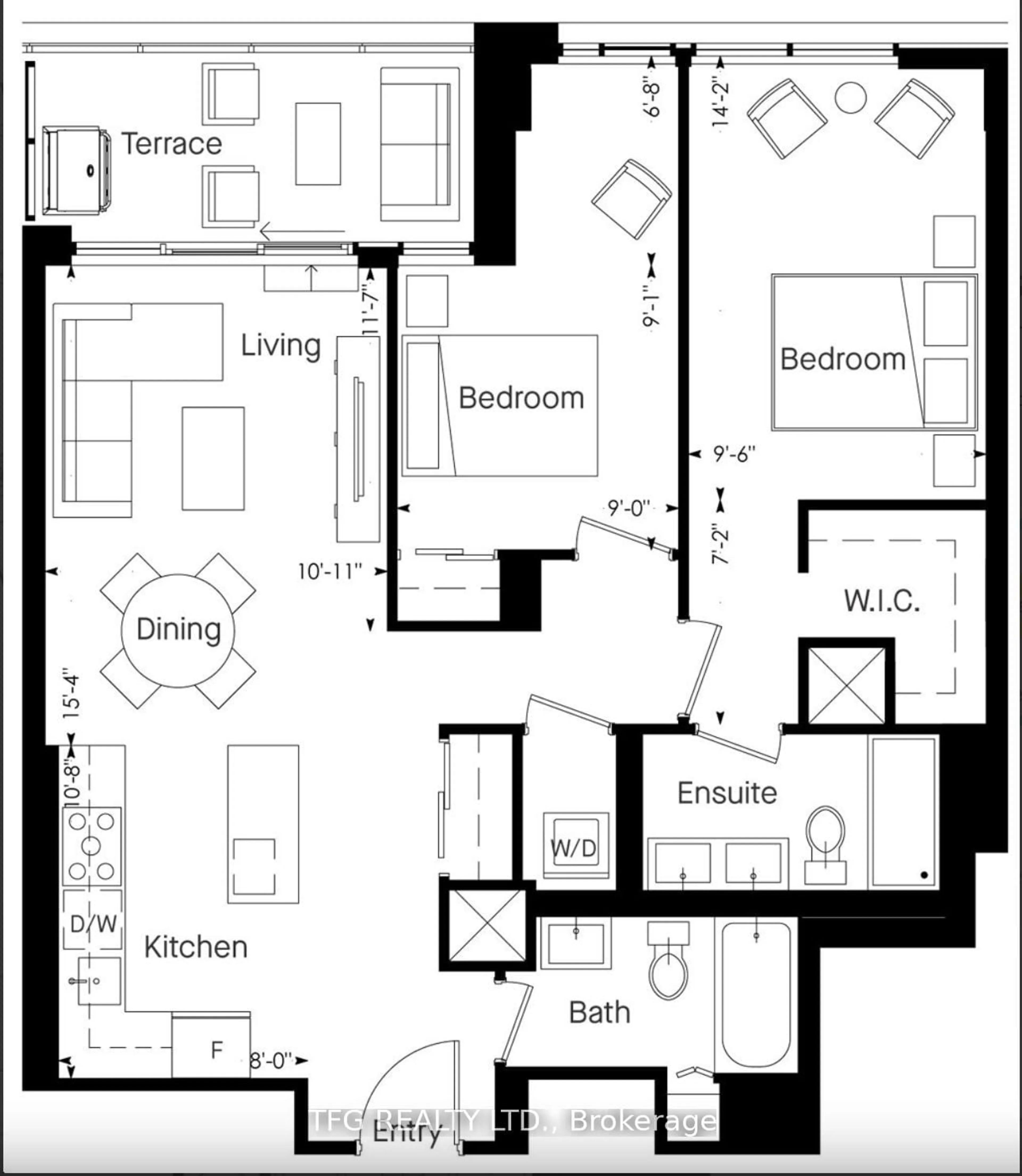 Floor plan for 2720 Dundas St #810, Toronto Ontario M6P 0C3