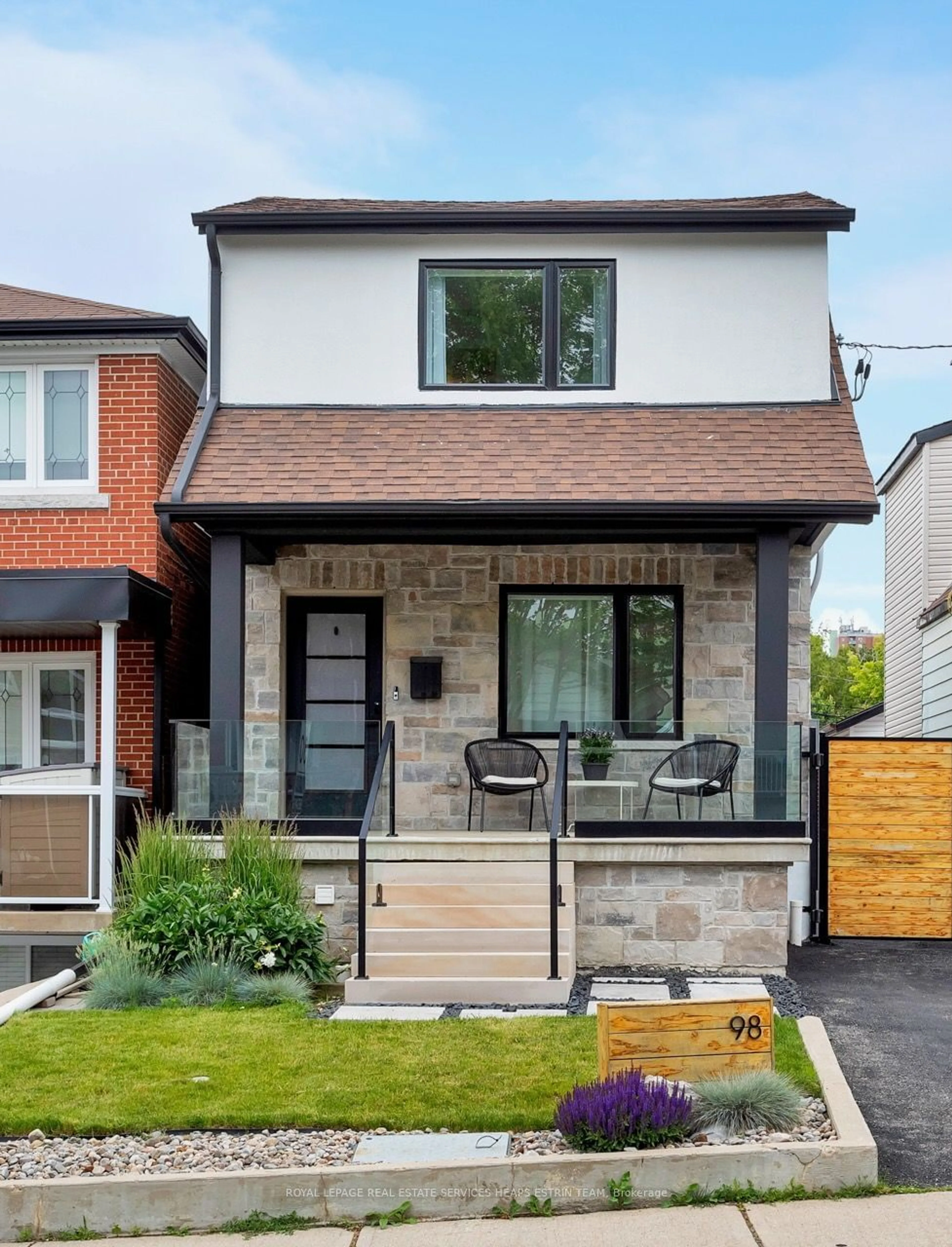Home with brick exterior material for 98 Aileen Ave, Toronto Ontario M6M 1E9