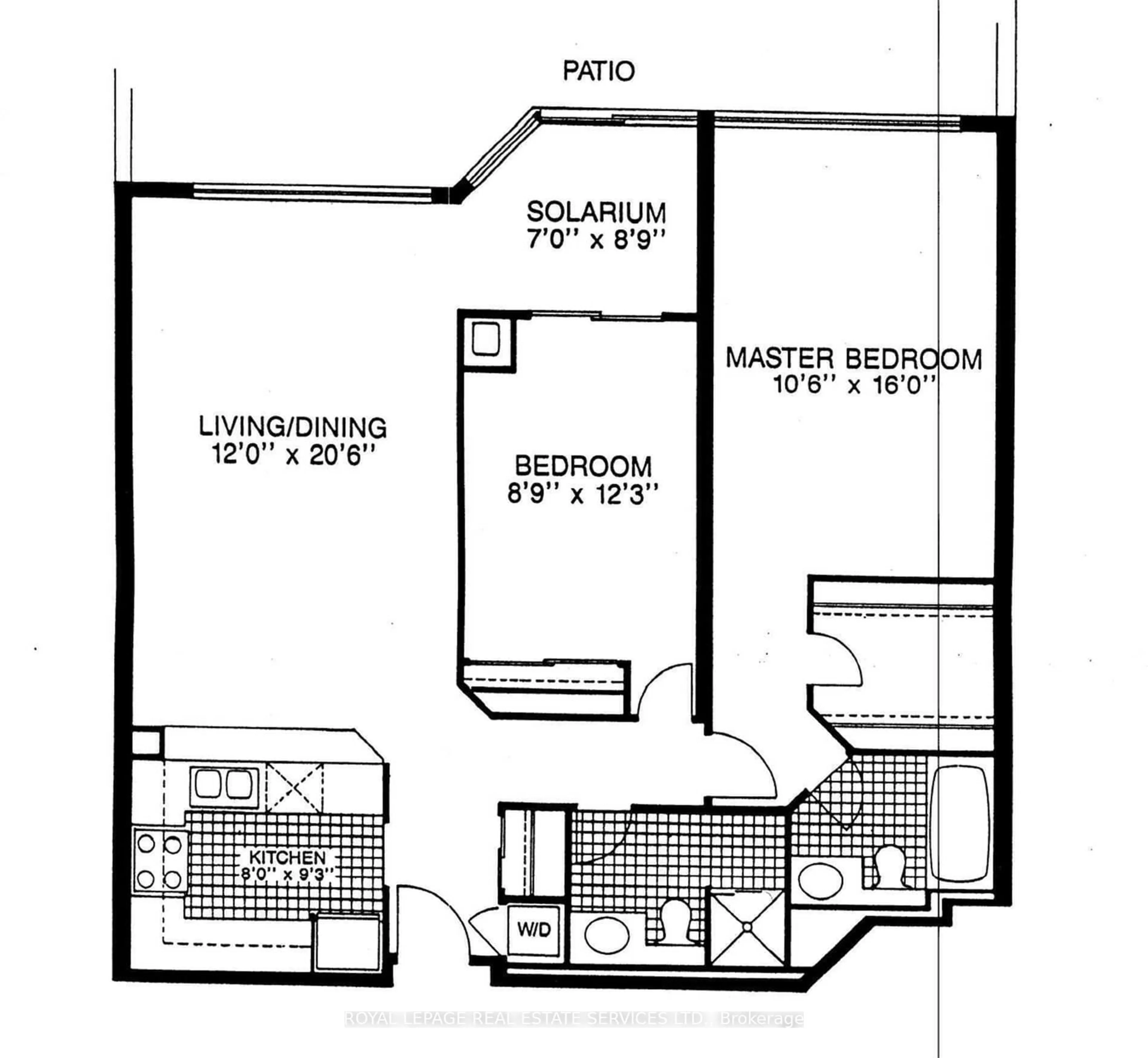 Floor plan for 2261 Lake Shore Blvd #608, Toronto Ontario M8V 3X1