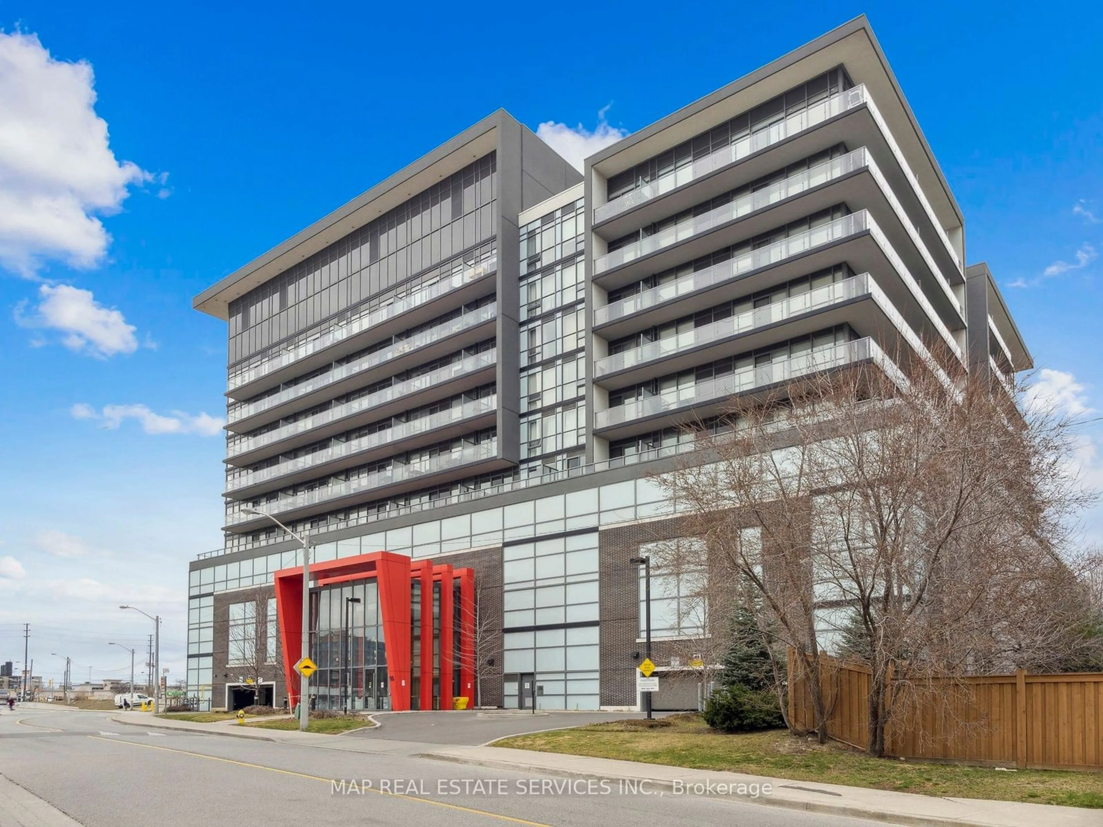 A pic from exterior of the house or condo for 15 James Finlay Way #805, Toronto Ontario M3M 0B3