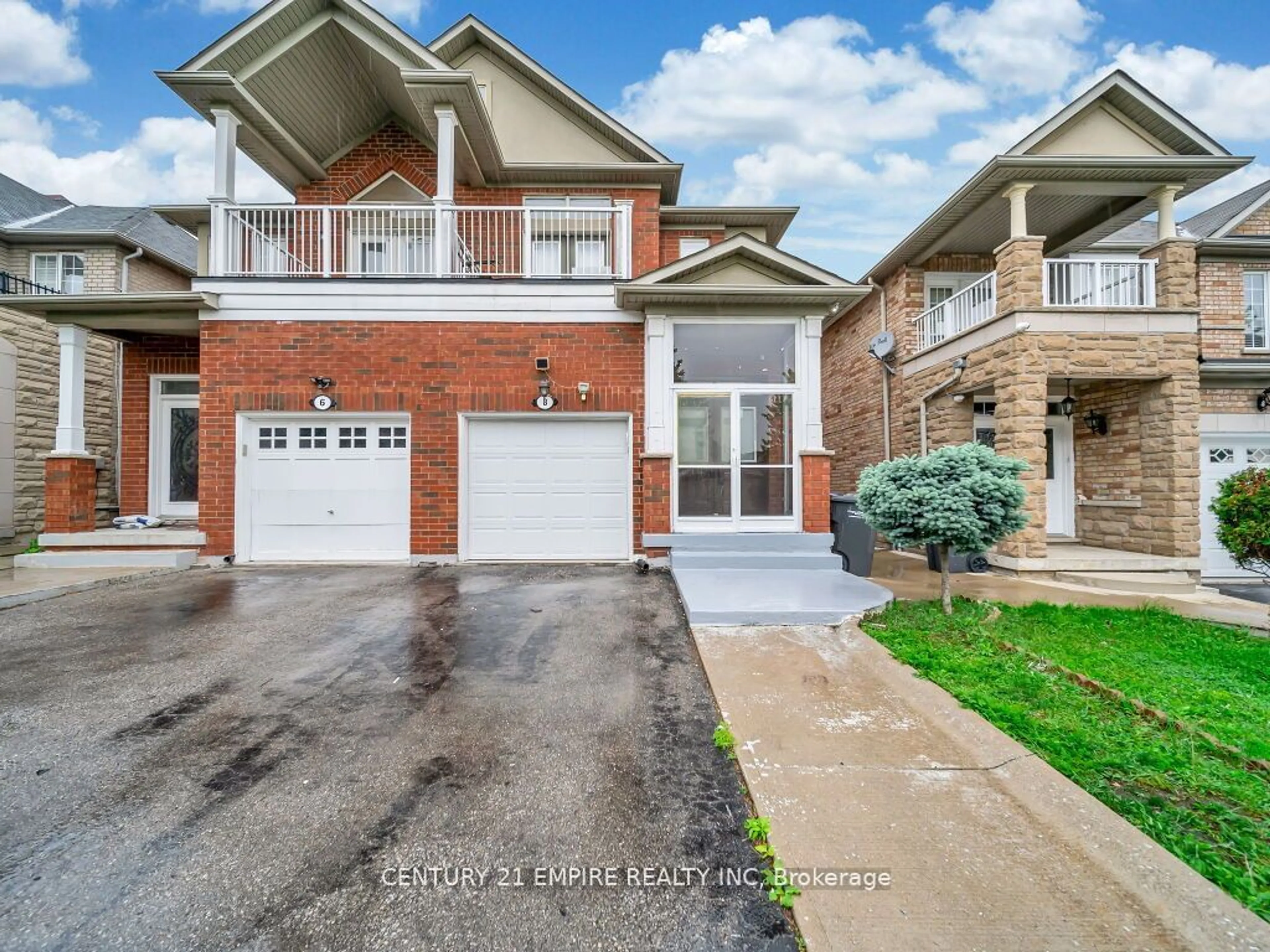 Home with brick exterior material for 8 Pennyroyal Cres, Brampton Ontario L6S 6J8