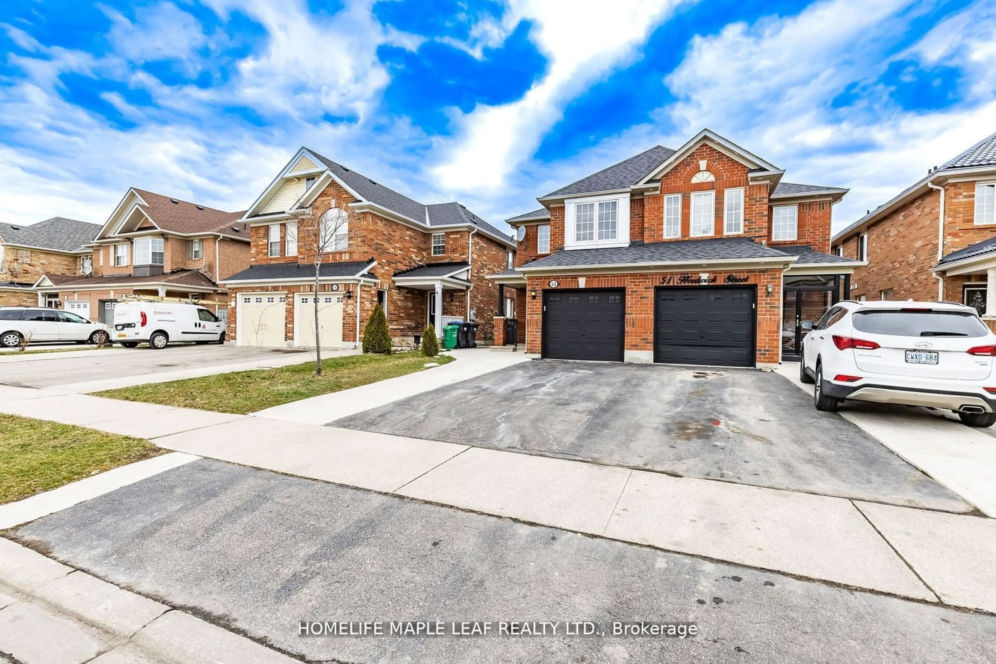 Home with brick exterior material for 53 Herdwick St, Brampton Ontario L6S 6L6