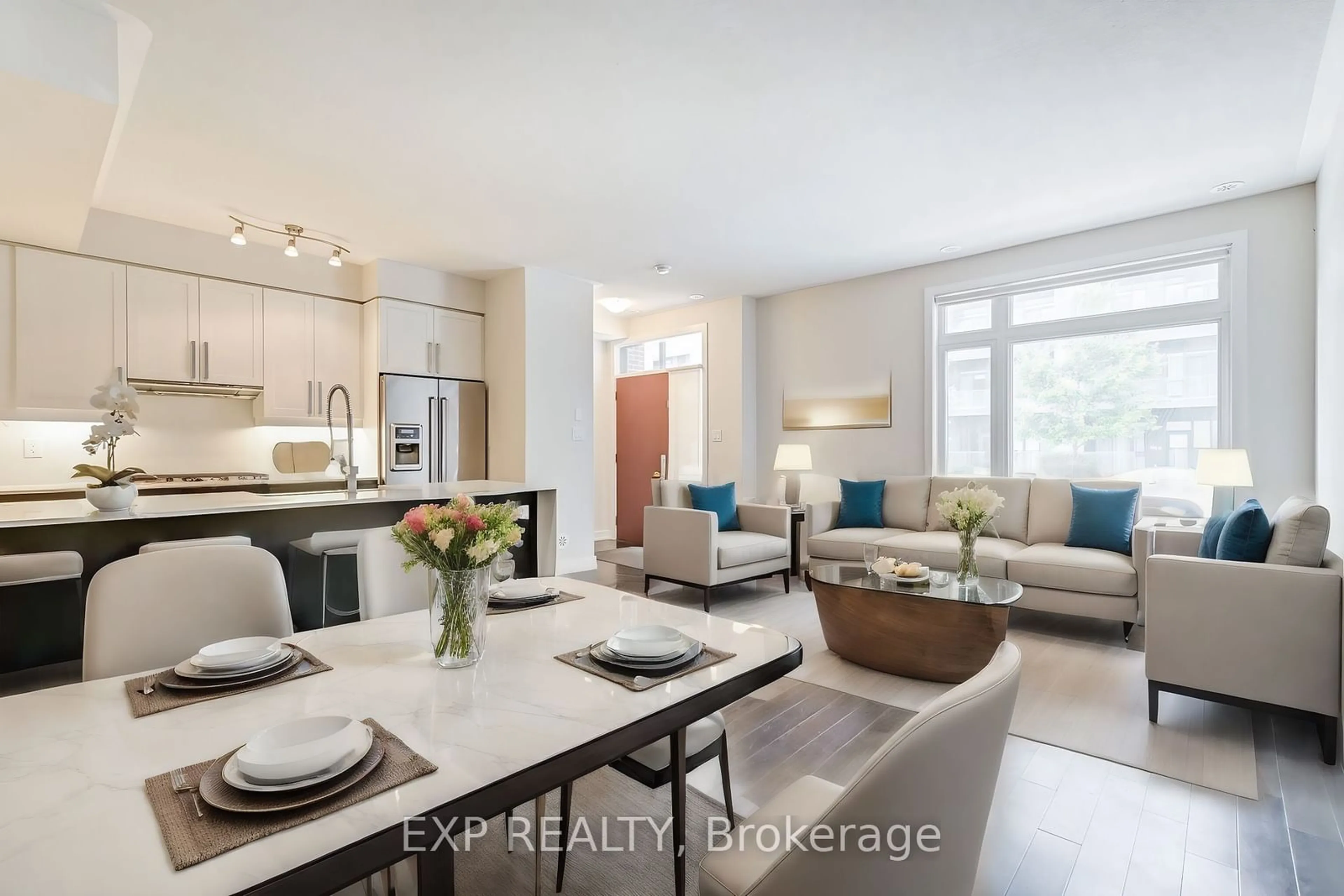Contemporary kitchen for 4070 Parkside Village Dr #TH3, Mississauga Ontario L5B 0K2