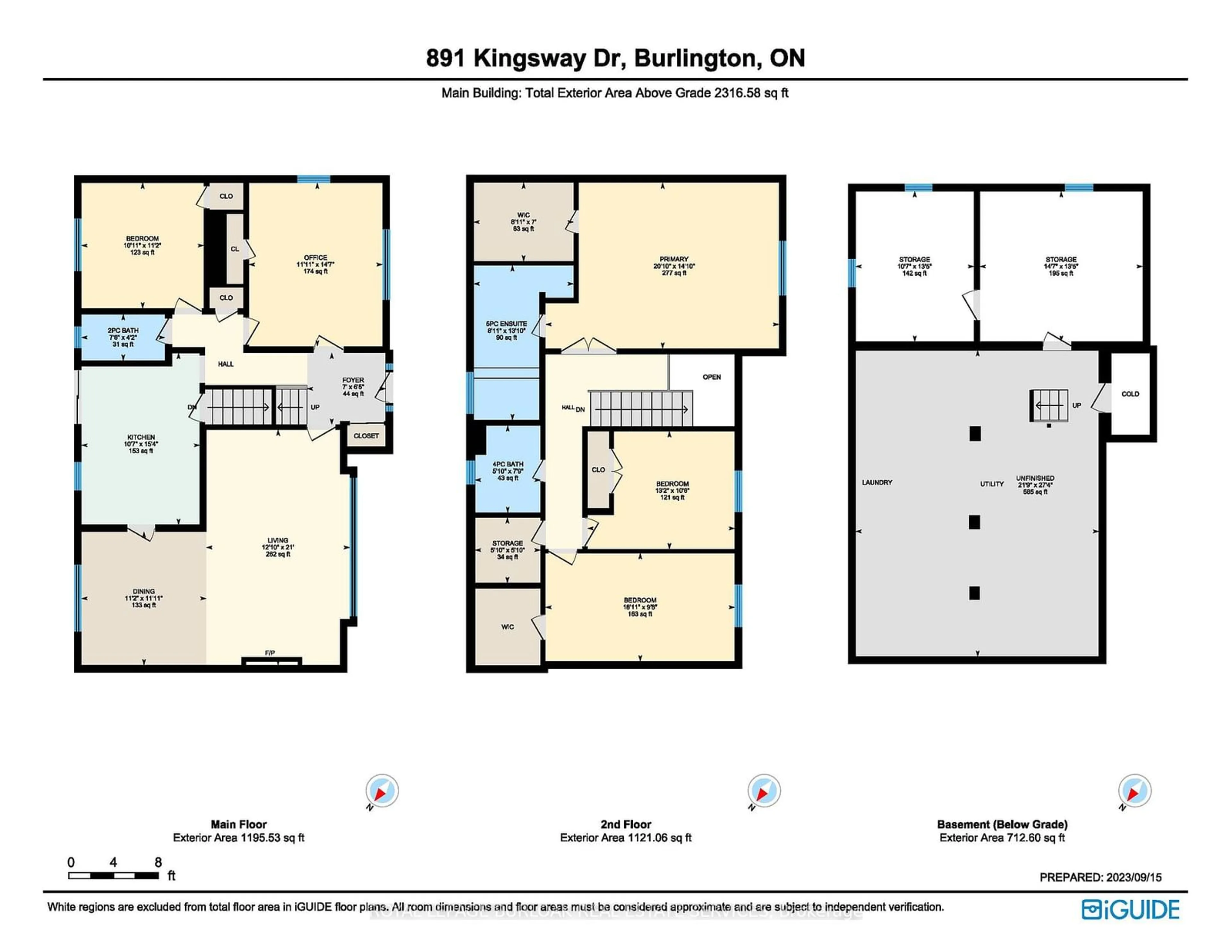 Floor plan for 891 Kingsway Dr, Burlington Ontario L7T 3H8