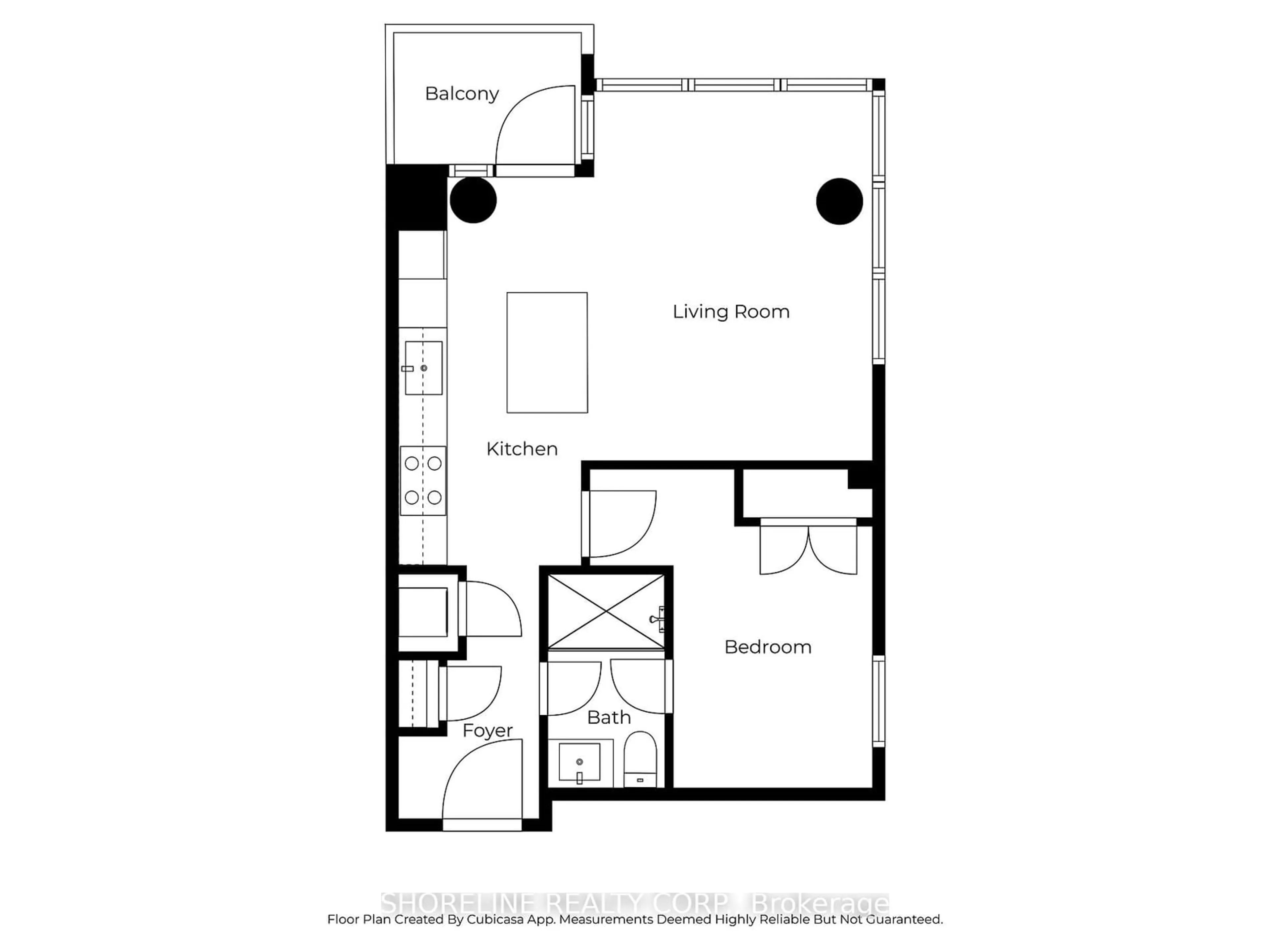 Floor plan for 8 Ann St #308, Mississauga Ontario L5G 3E6