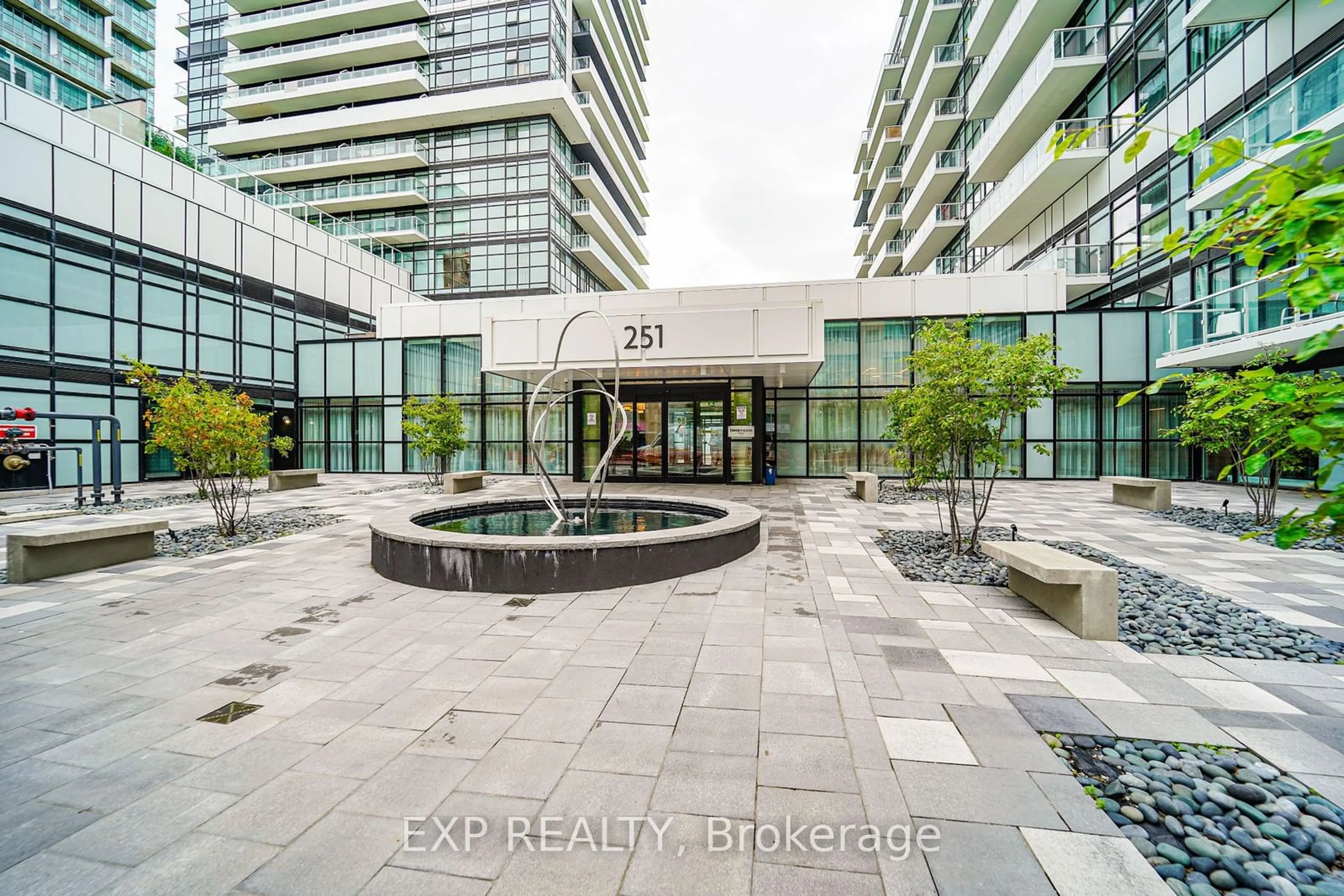 A pic from exterior of the house or condo for 251 Manitoba St #1007, Toronto Ontario L4B 3K6