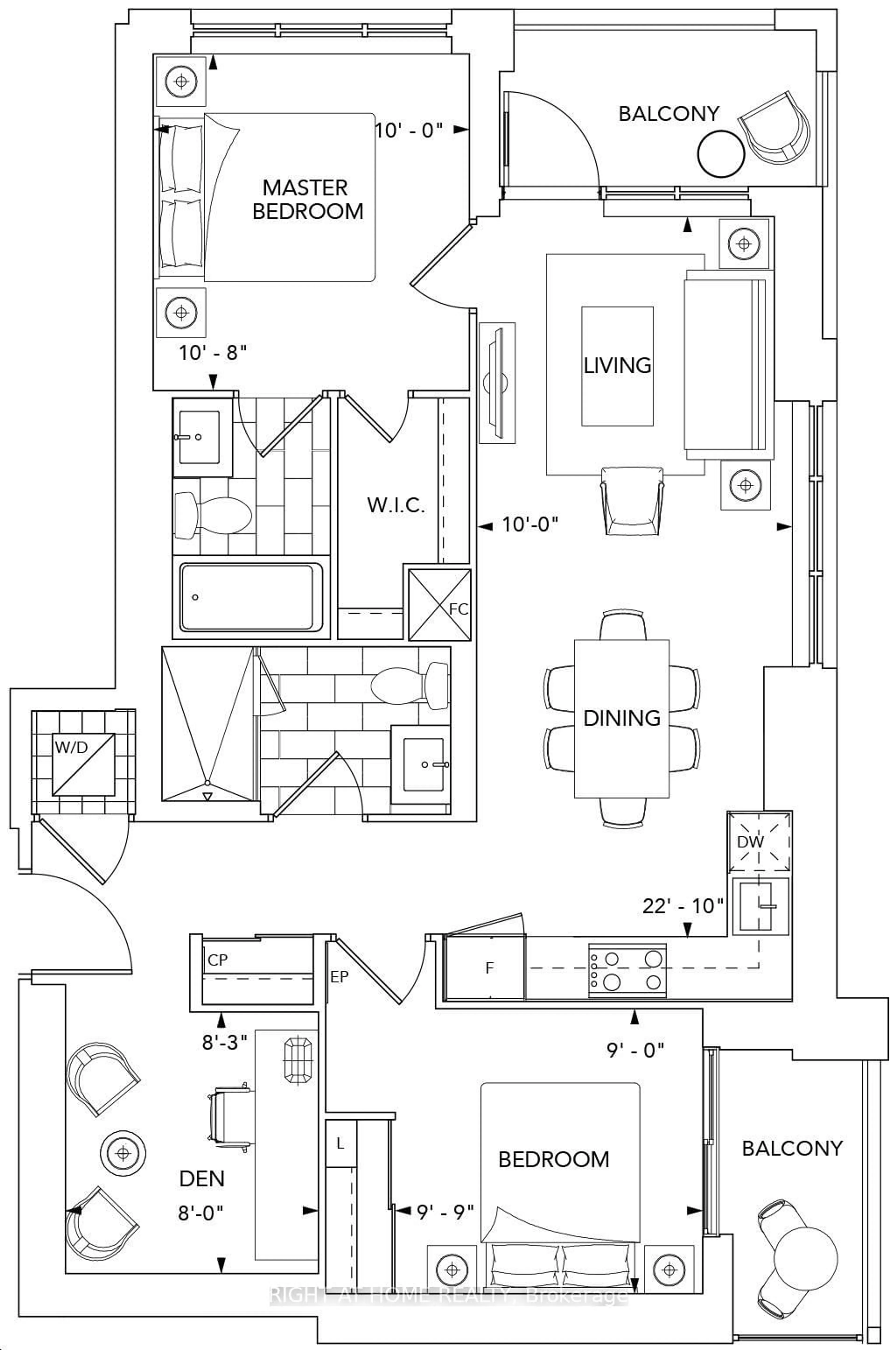 Floor plan for 5 Mabelle Ave #635, Toronto Ontario M9A 0C8