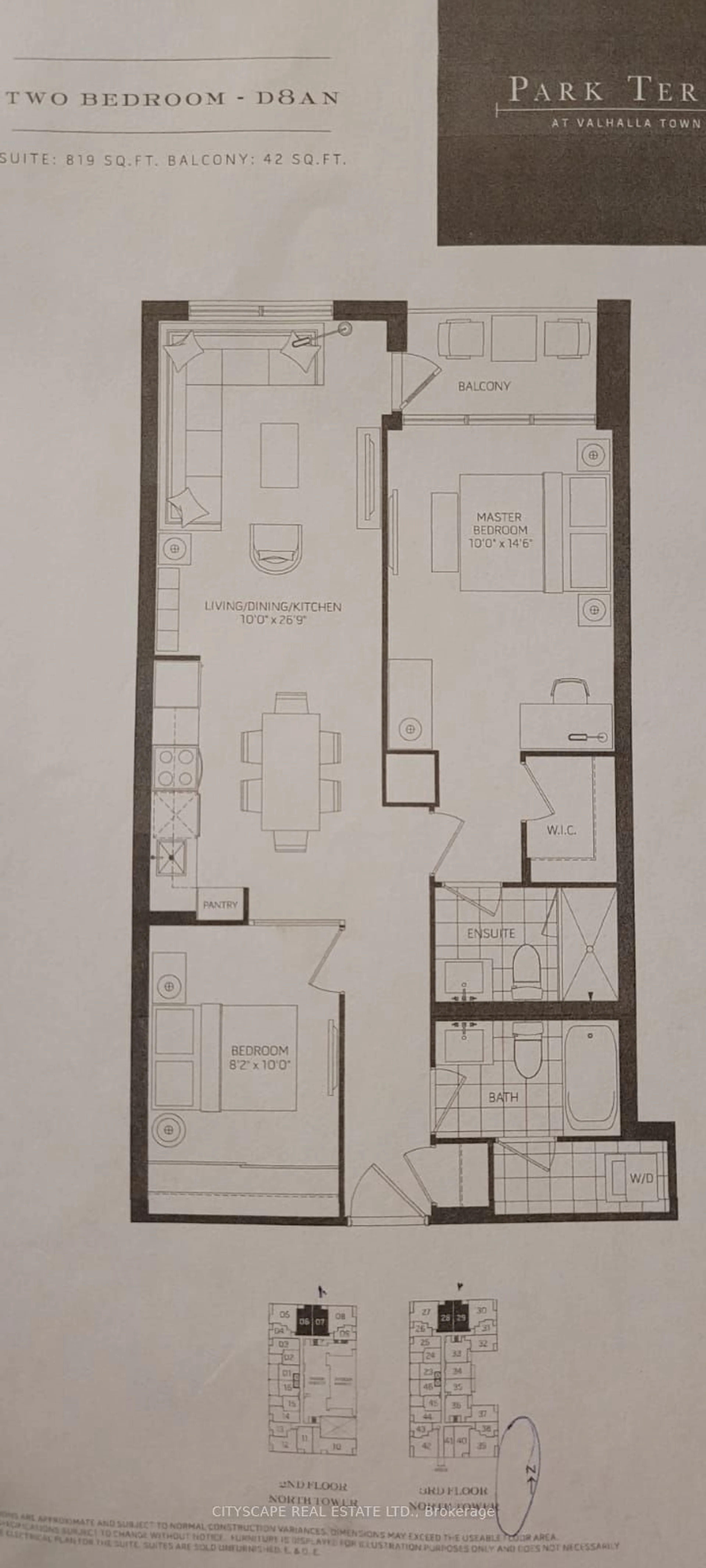 Floor plan for 26 Gibbs Rd #207, Toronto Ontario M9B 0E3