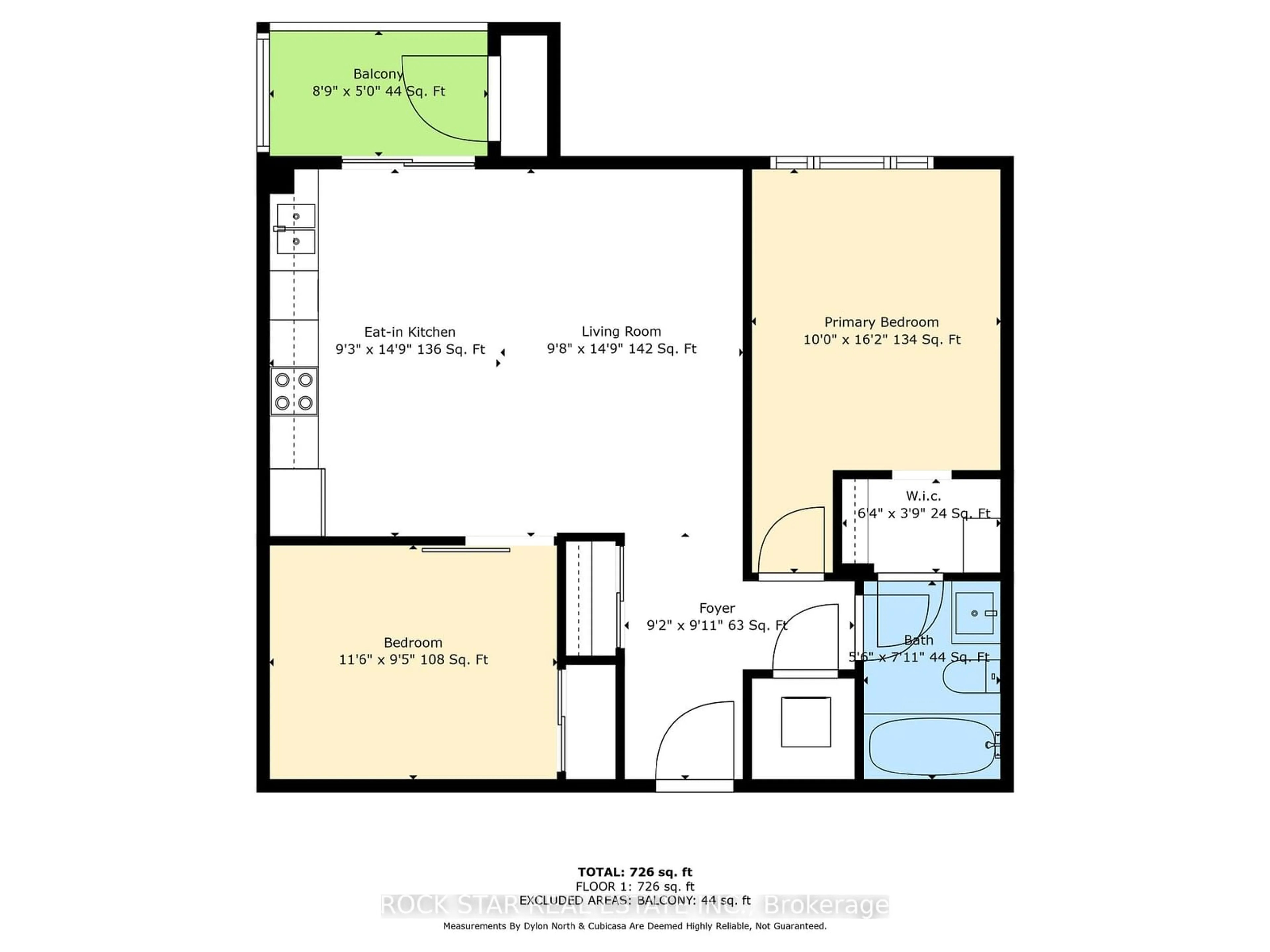 Floor plan for 570 Lolita Gdns #405, Mississauga Ontario L5A 0A1