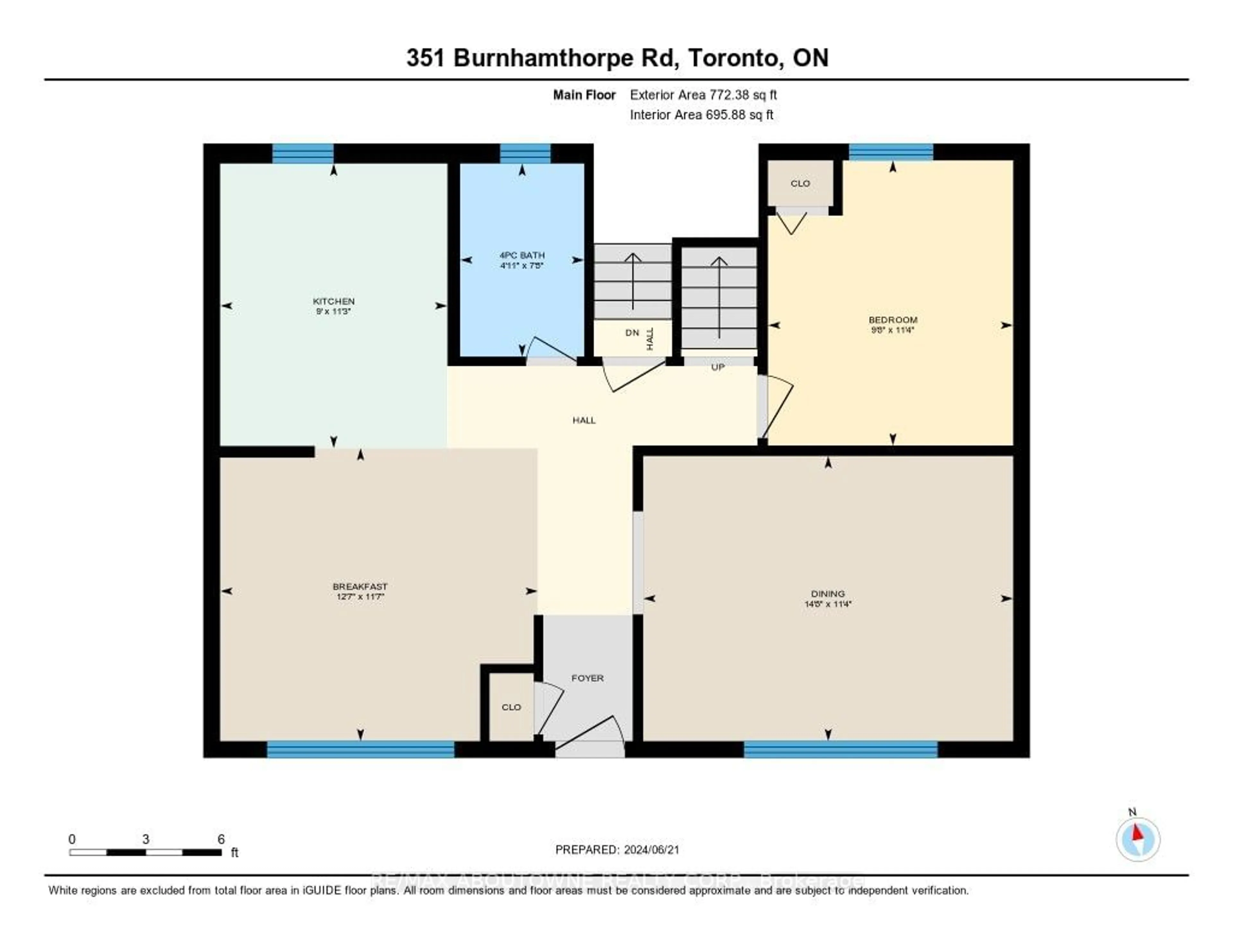 Floor plan for 351 Burnhamthorpe Rd, Toronto Ontario M9B 2A5