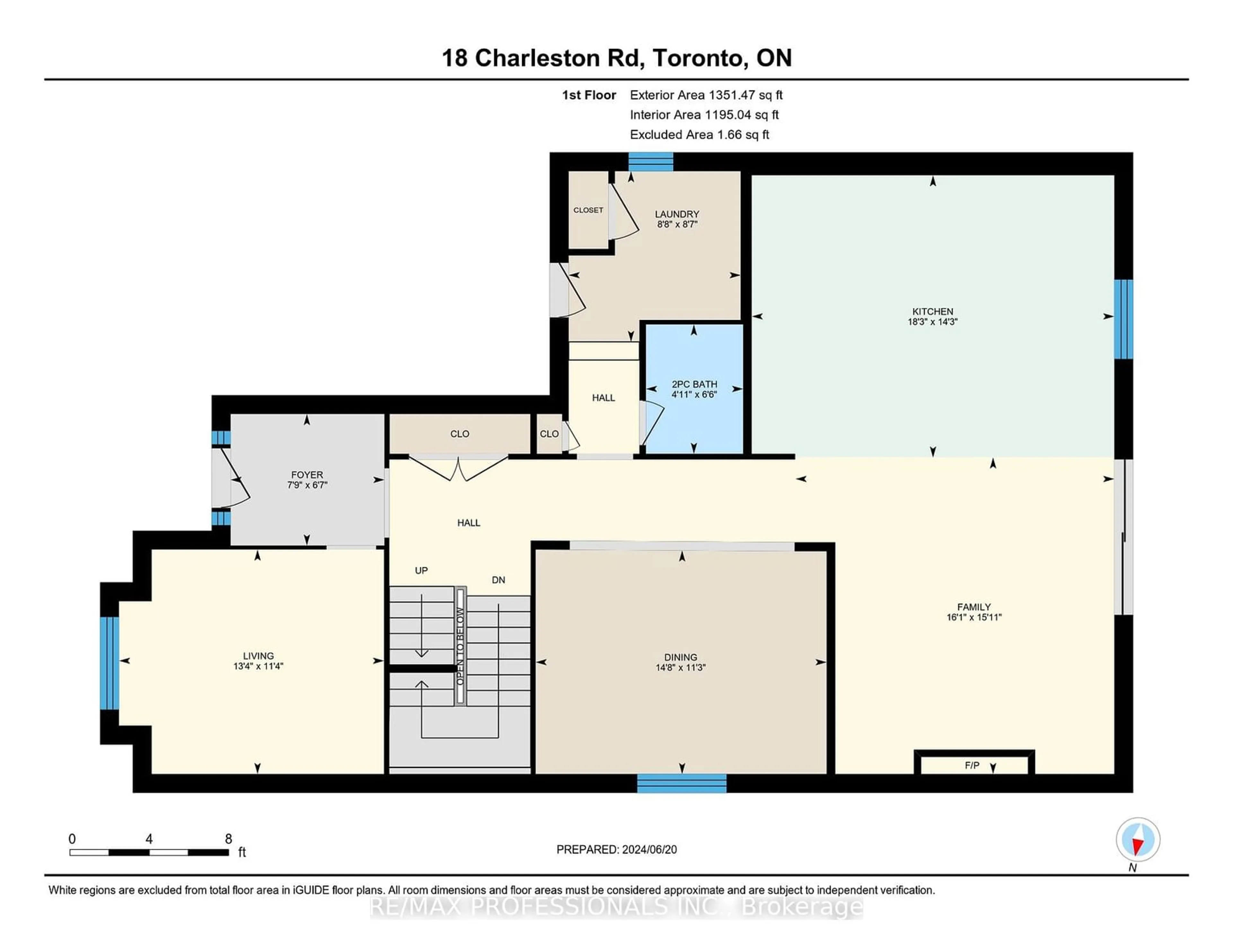 Floor plan for 18 Charleston Rd, Toronto Ontario M9B 4M7