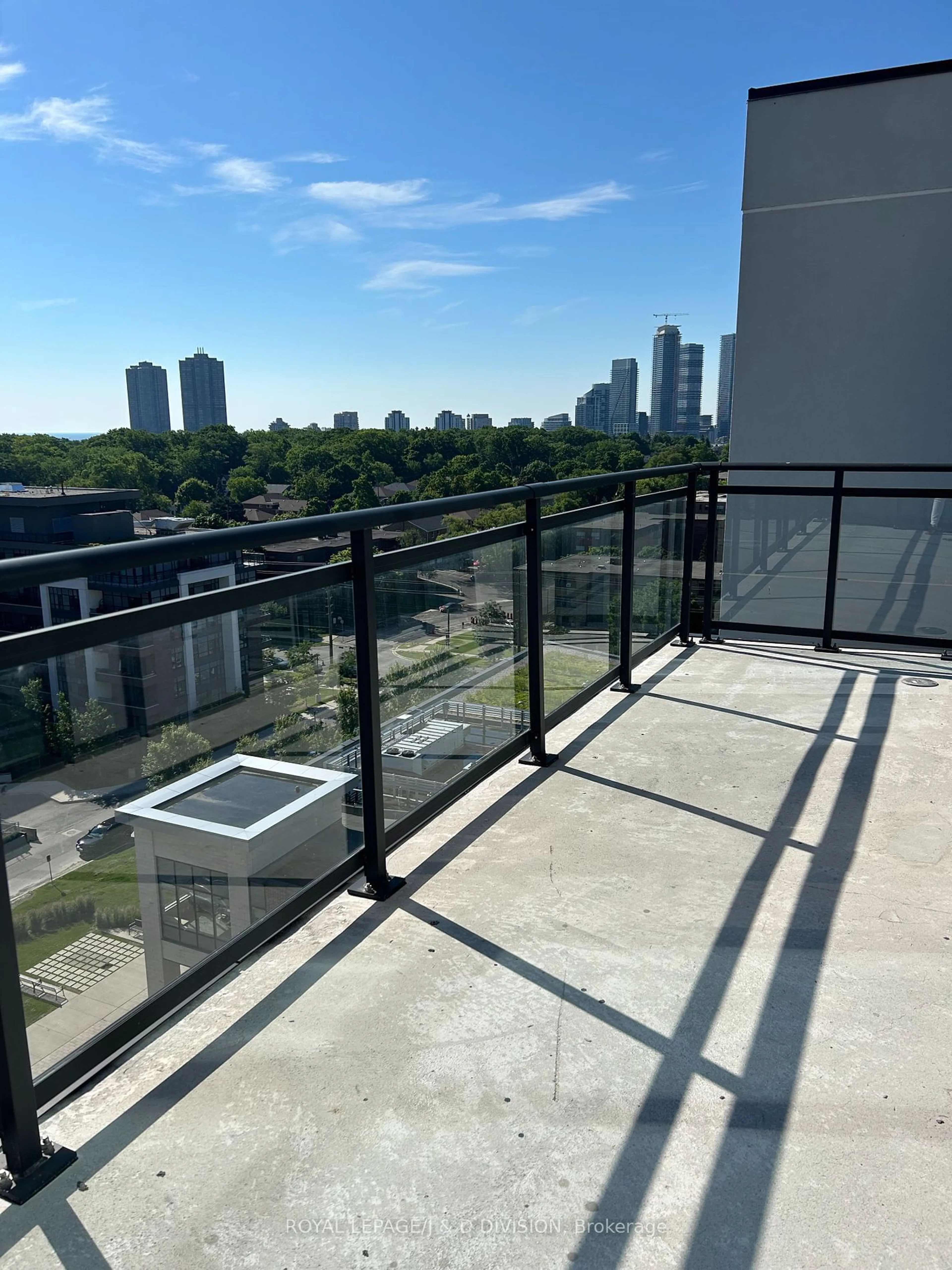 Balcony in the apartment for 25 Neighbourhood Lane #1002, Toronto Ontario M8Y 0C4