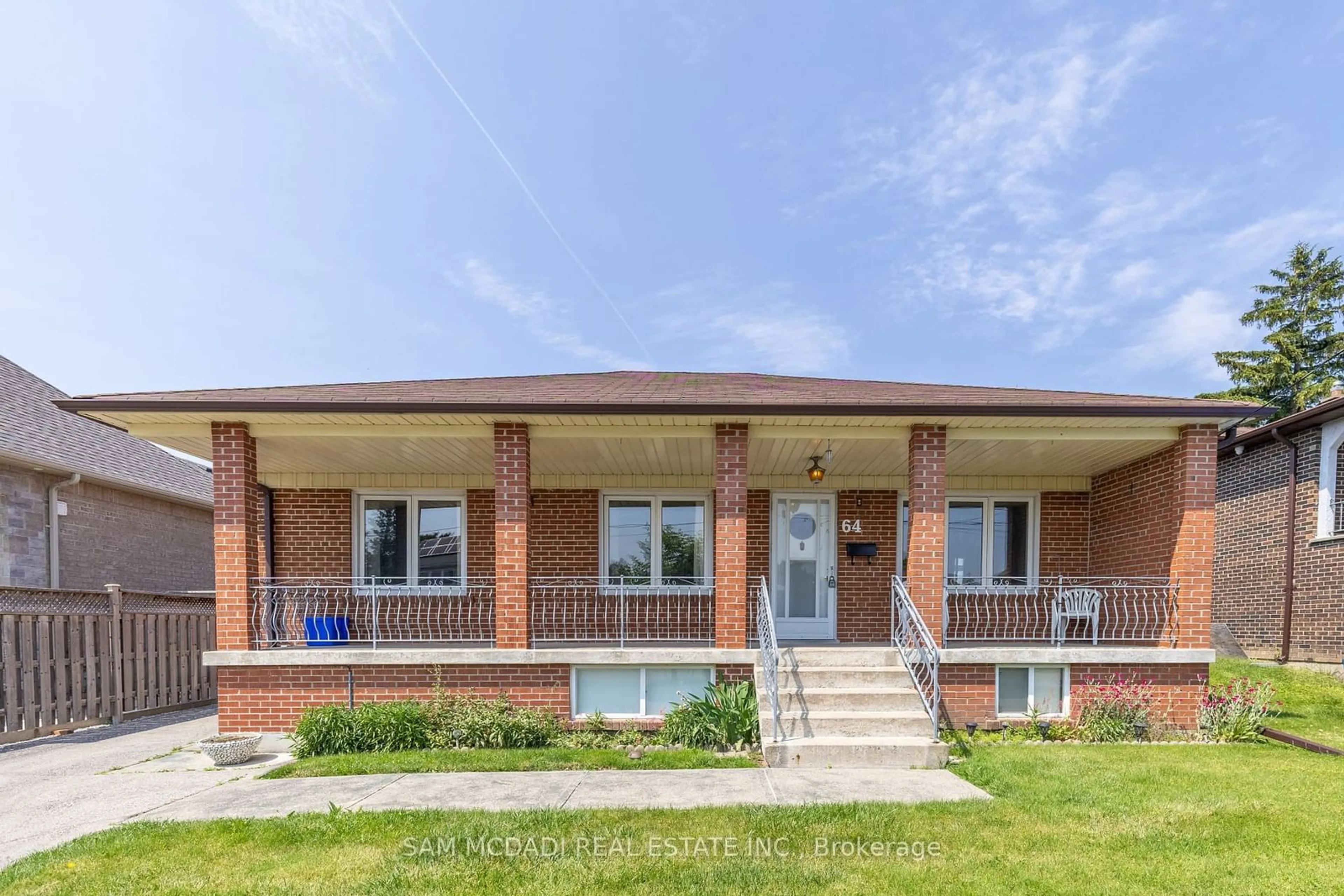 Home with brick exterior material for 64 Dorking Cres, Toronto Ontario M3M 2B6