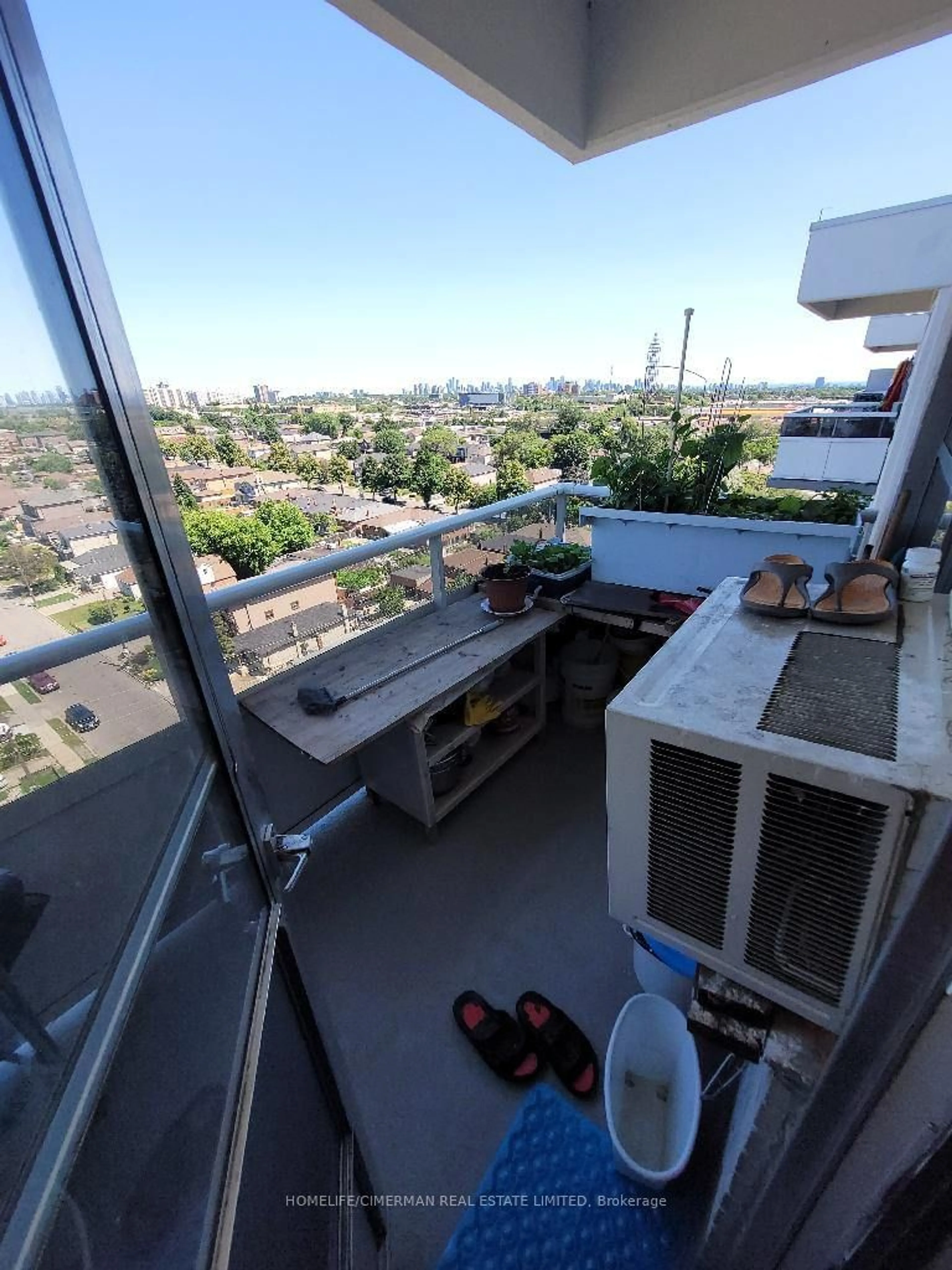 Balcony in the apartment for 940 Caledonia Rd #1207, Toronto Ontario M6B 3Y4
