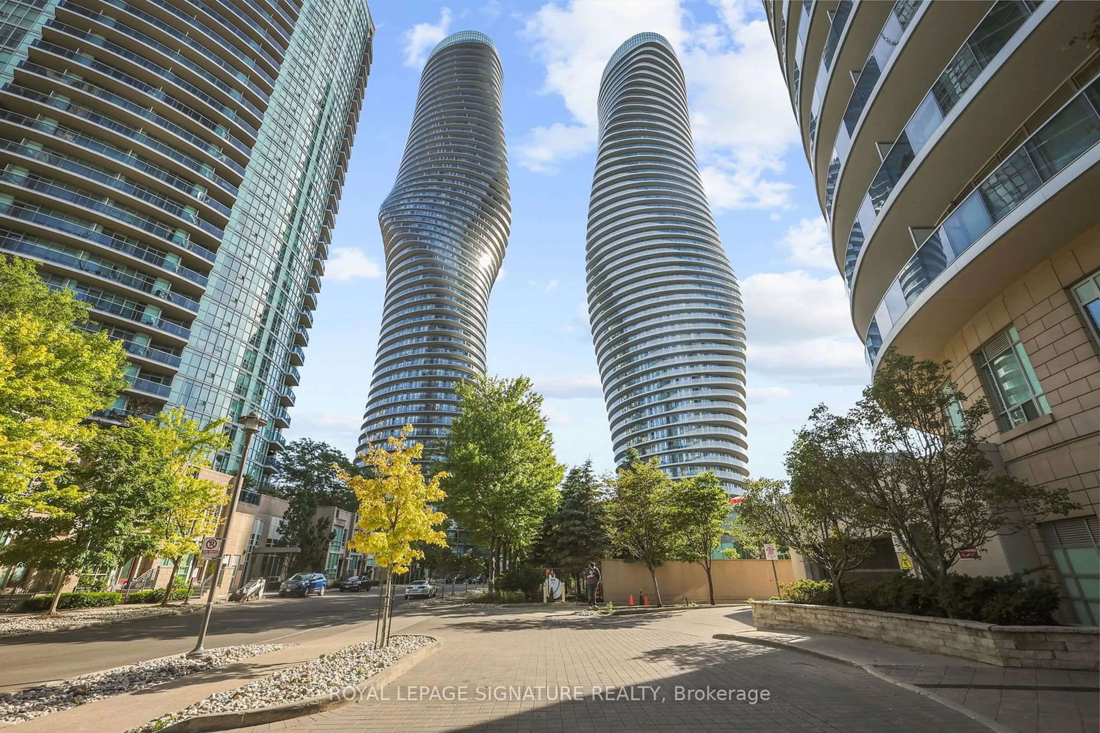A pic from exterior of the house or condo for 60 Absolute Ave #1505, Mississauga Ontario L4Z 0A9