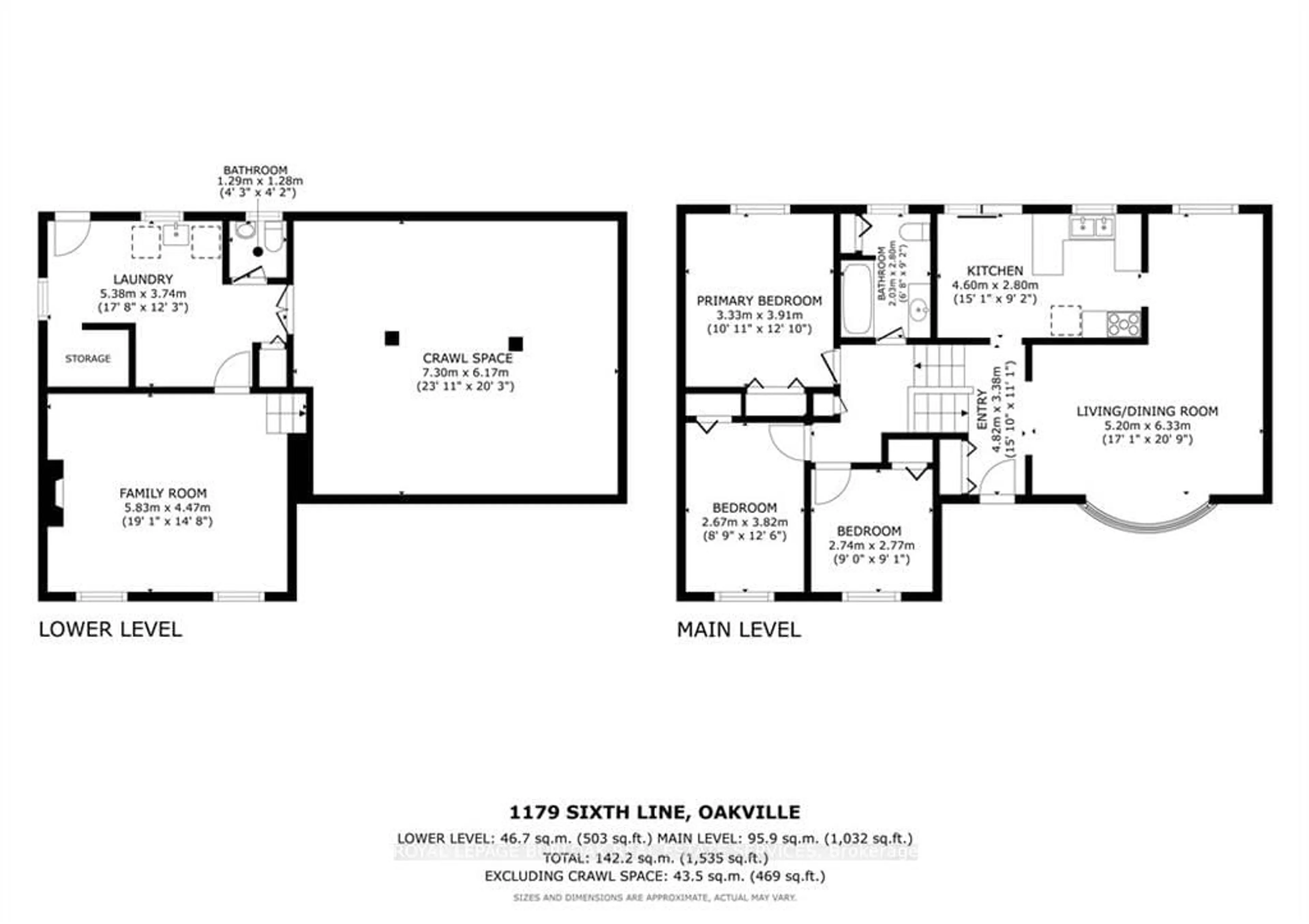 Floor plan for 1179 Sixth Line, Oakville Ontario L6H 1W8