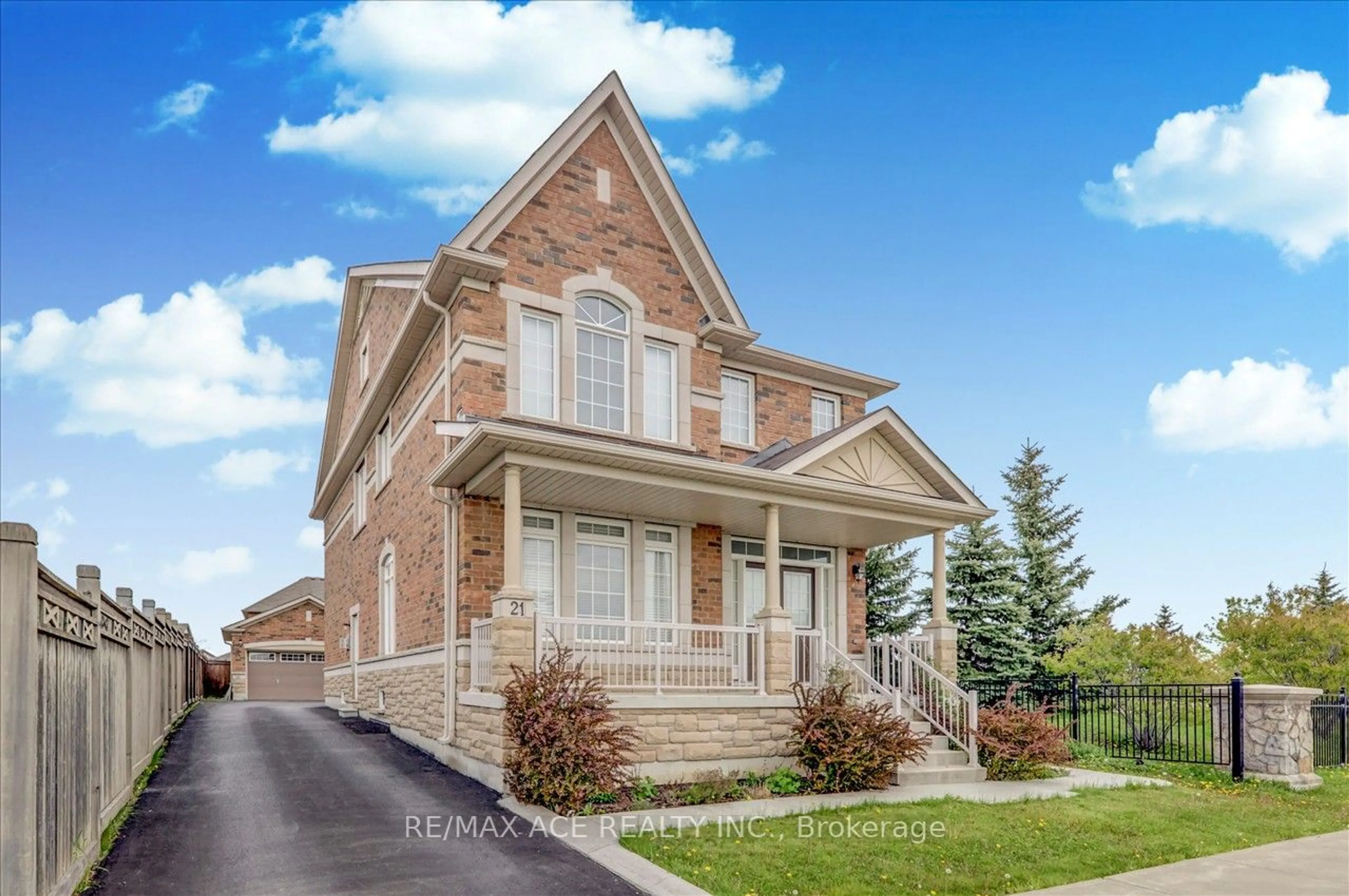 Home with brick exterior material for 21 Castle Oaks Crossing, Brampton Ontario L6P 0B5