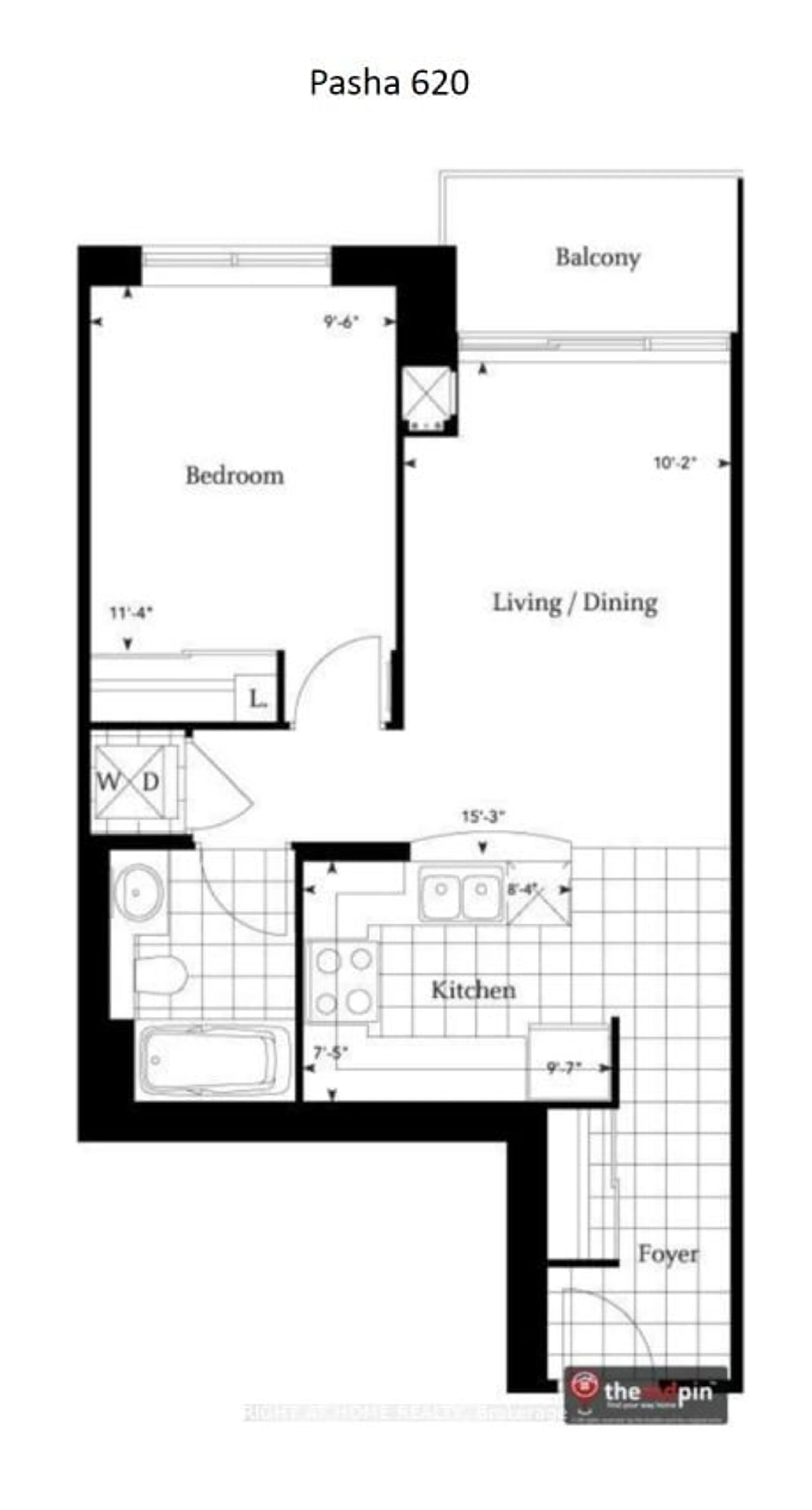 Floor plan for 4850 Glen Erin Dr #PH 11, Mississauga Ontario L5M 7S1