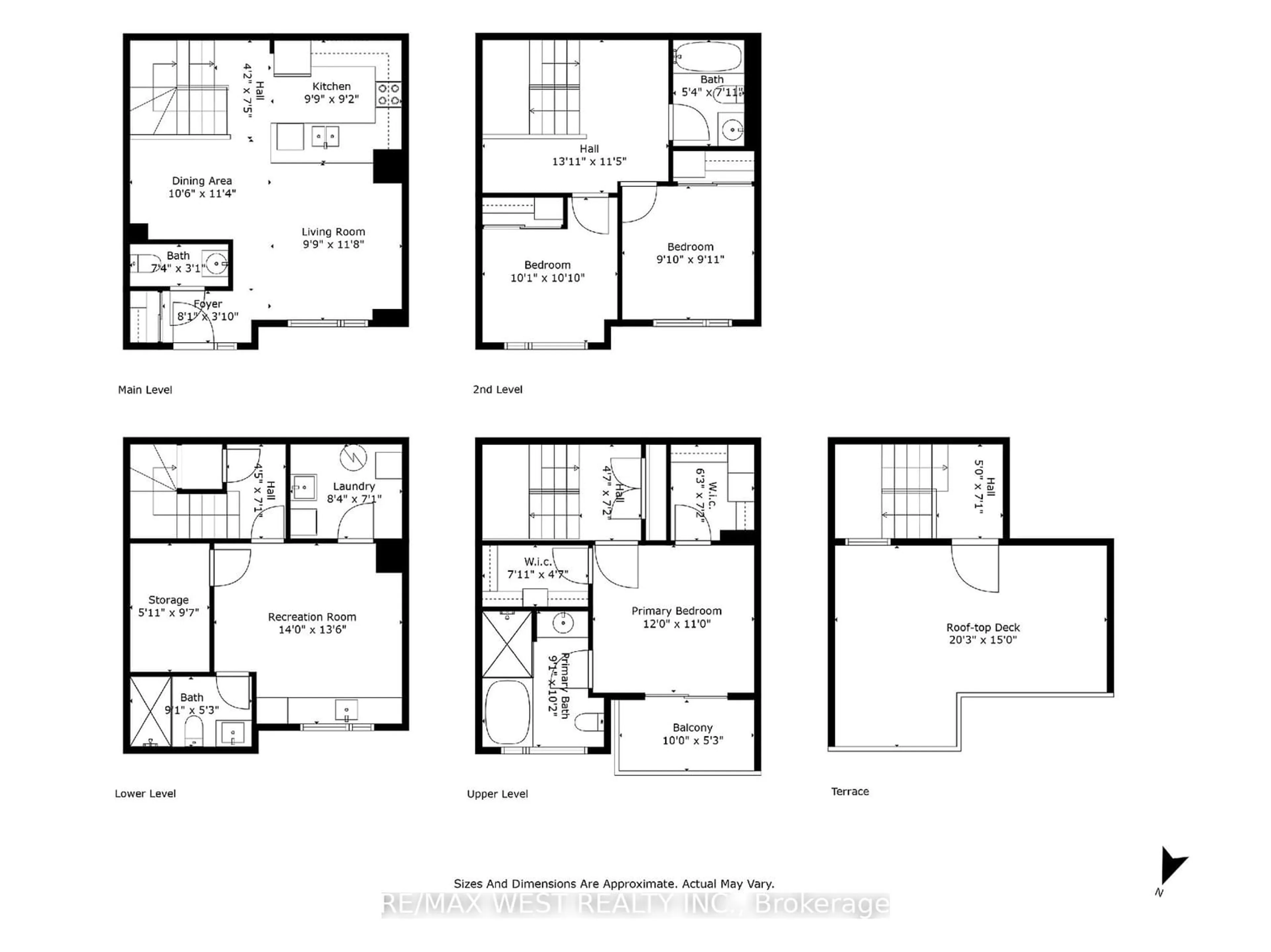 Floor plan for 35 Applewood Lane #58, Toronto Ontario M9C 0C1