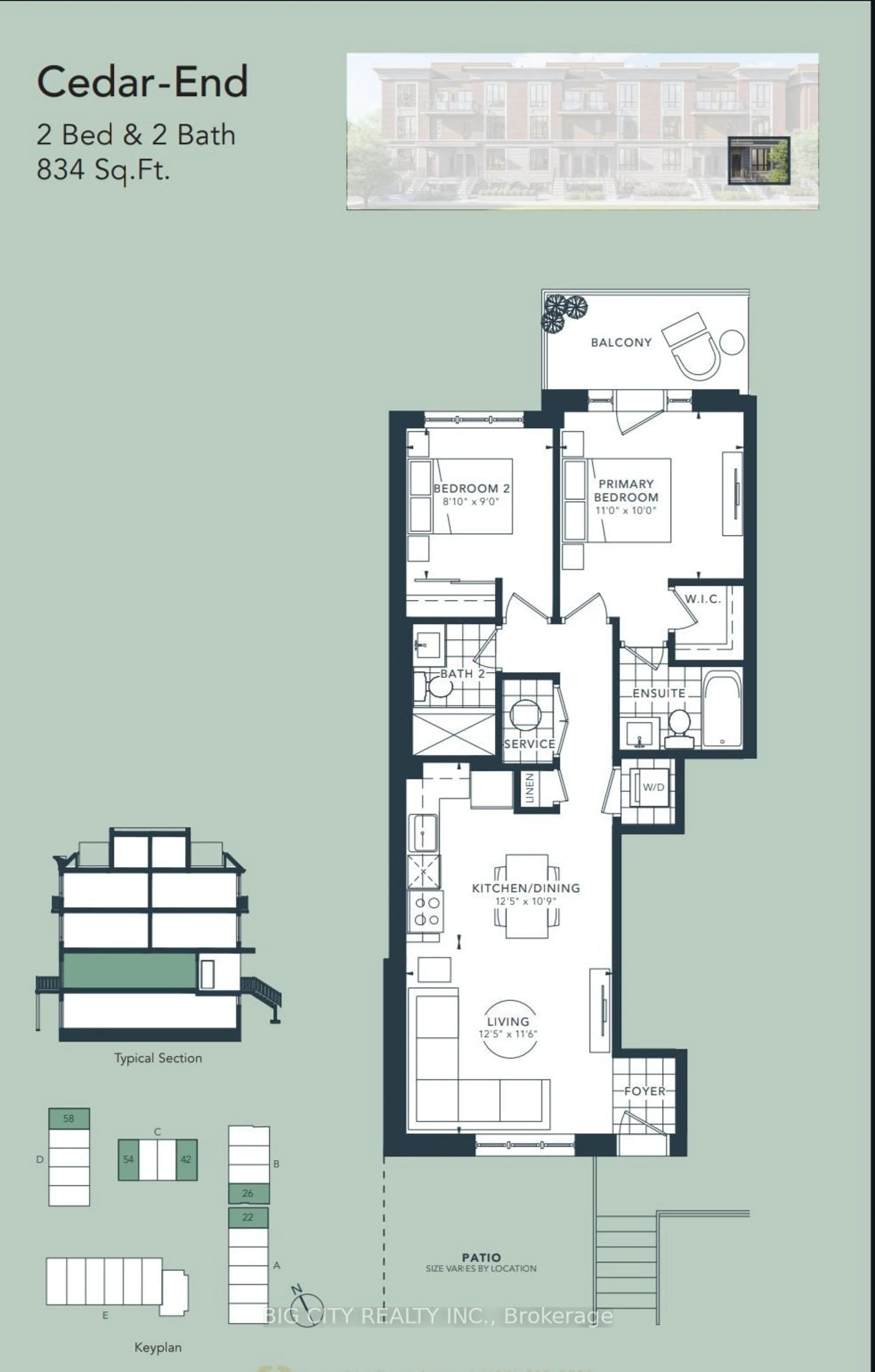 Floor plan for 4005 Hickory Dr #42, Mississauga Ontario L4W 1L1